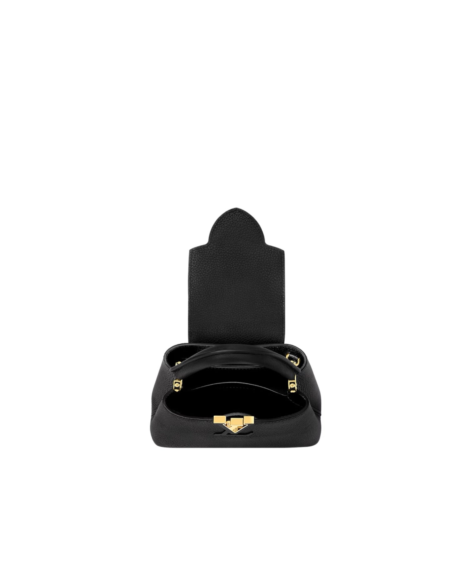 Louis Vuitton Capucines Mini Black Golden Handle