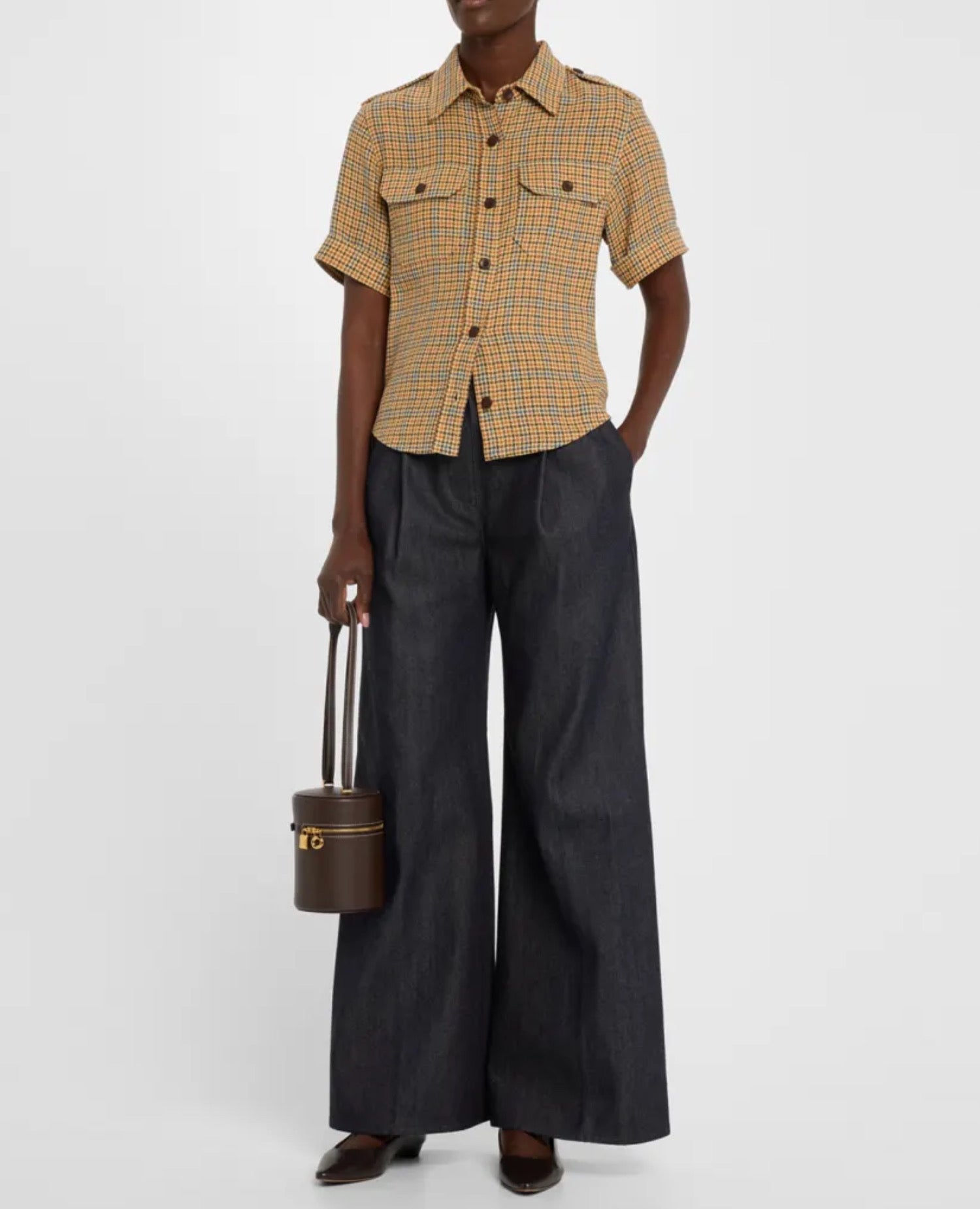 Loro Piana Extra Case Medium Dark Chocolate