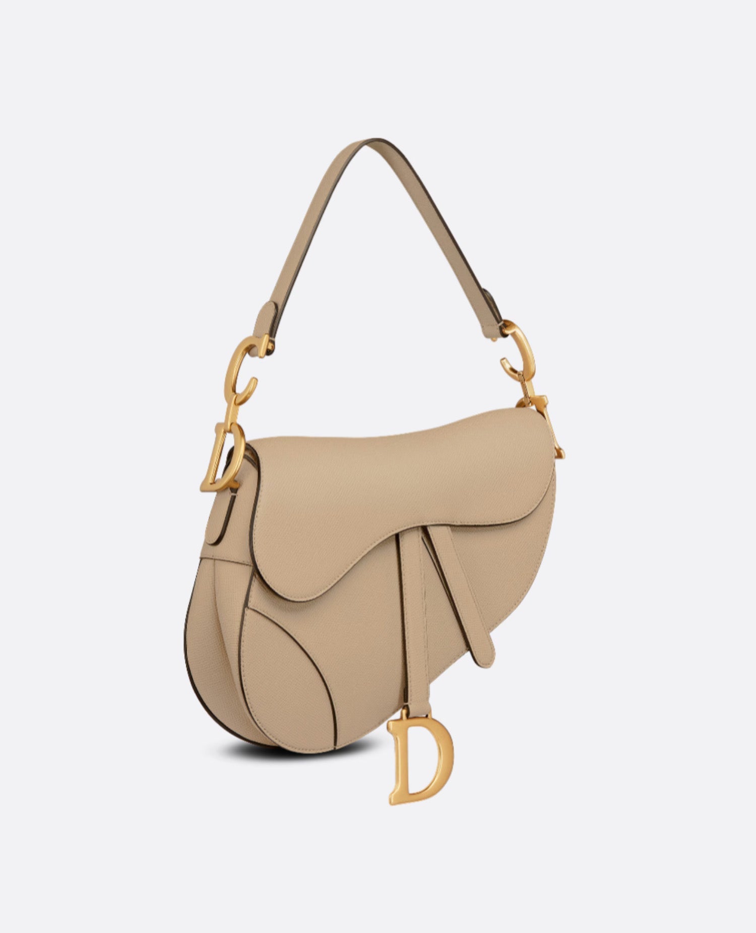 Christian Dior Saddle Bag with Strap sand Colored