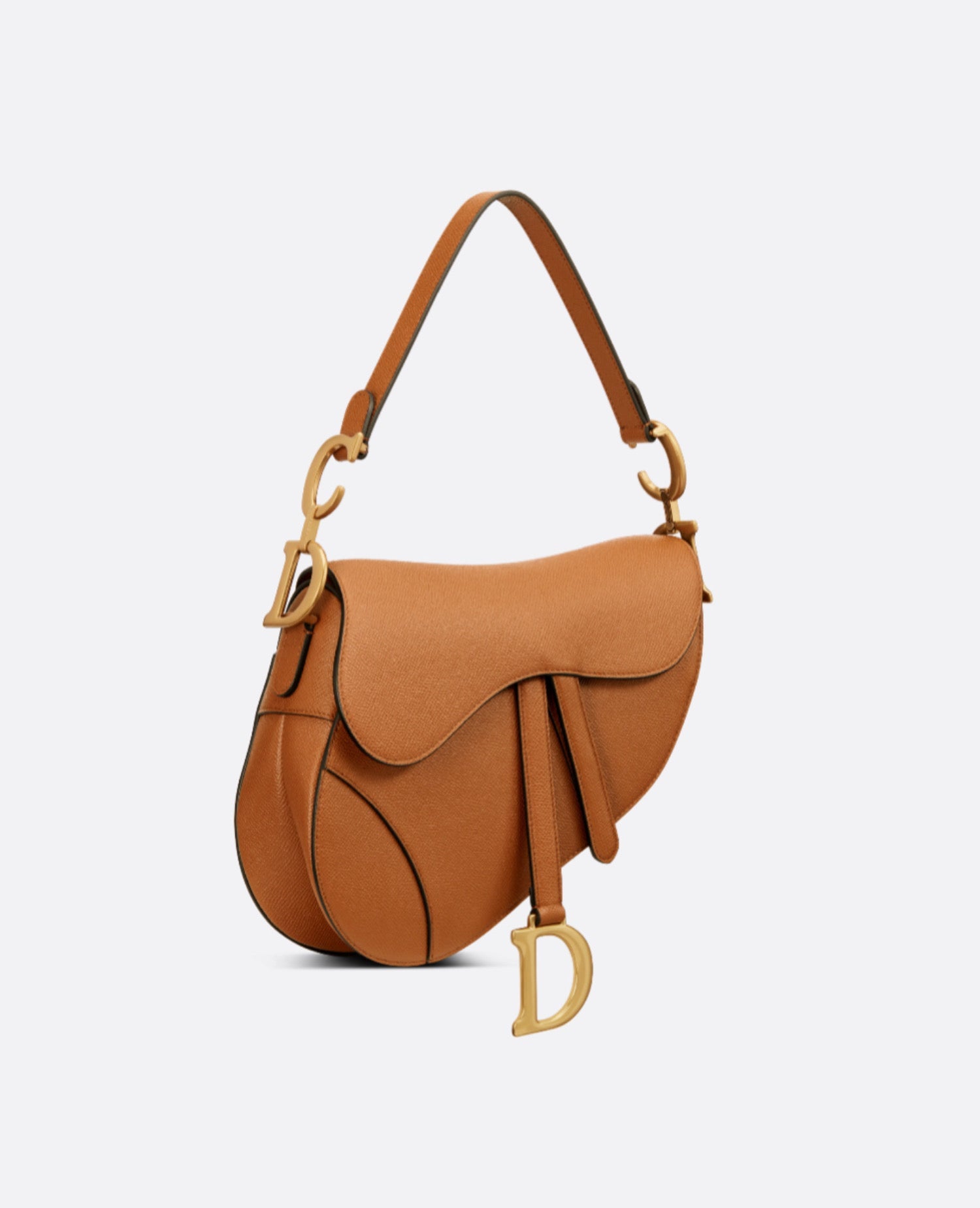Christian Dior Saddle Bag With Strap Golden Saddle
