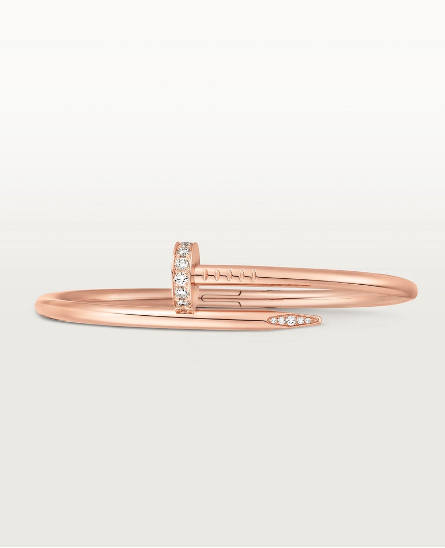 Cartier Just Un Clou Bracelet, Classic Model, Diamonds, Rose Gold