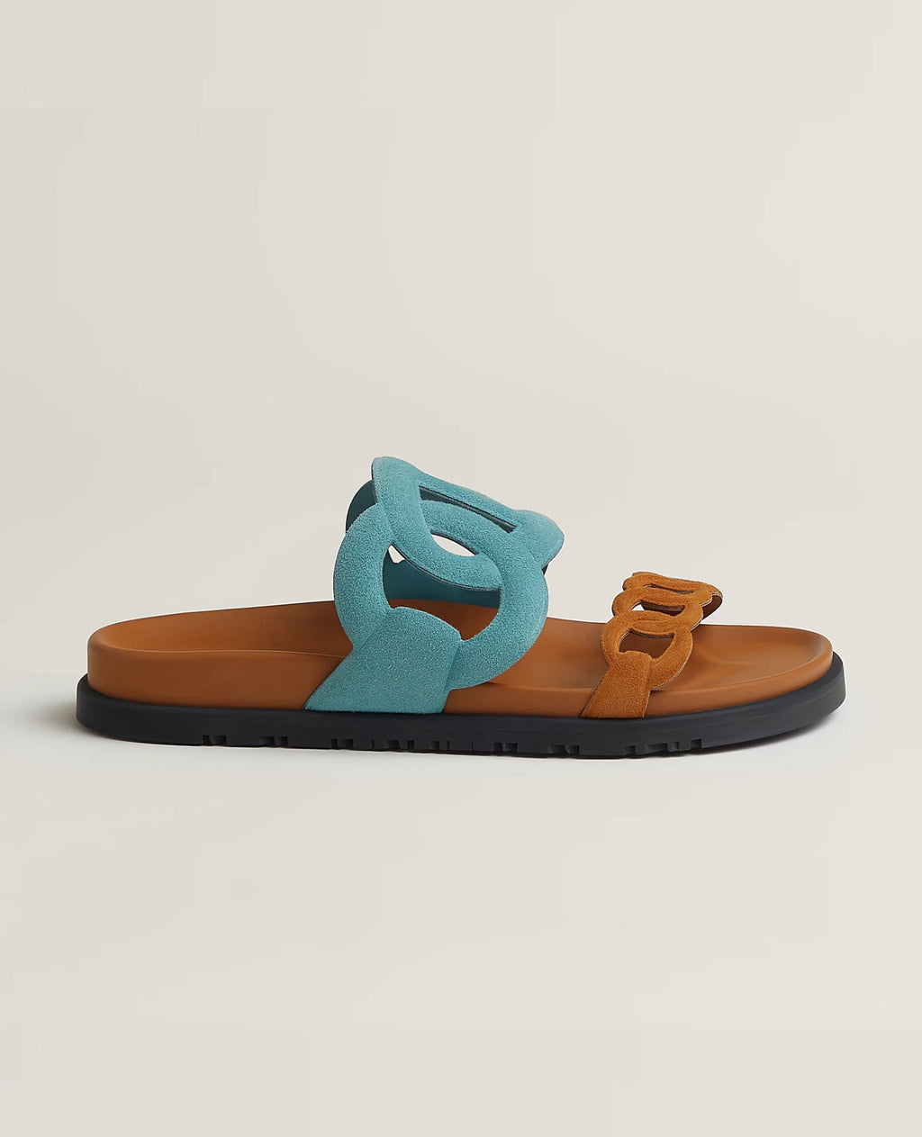 Hermès Extra Sandal Bleu Minéral / Naturel