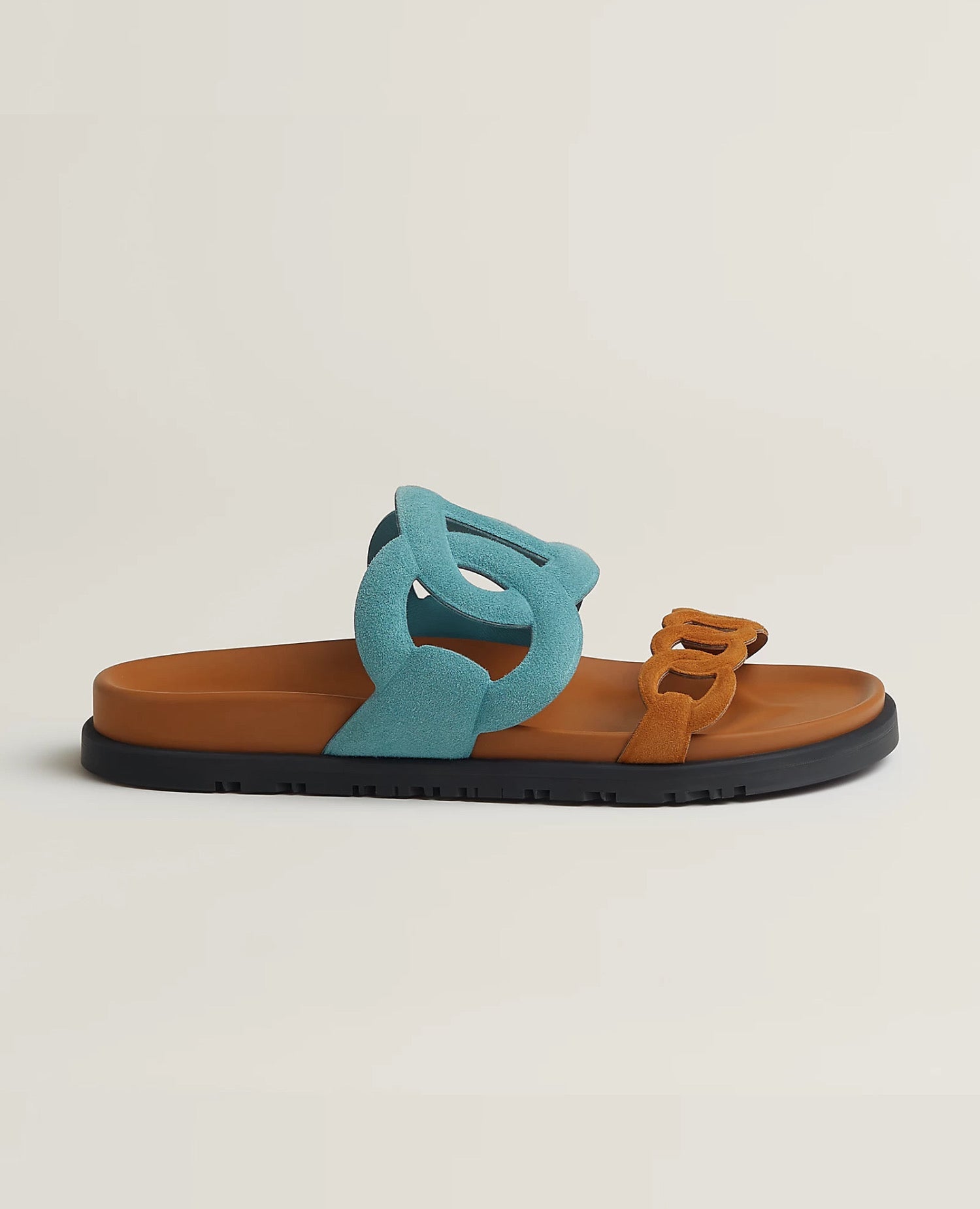 Hermès Extra Sandal Bleu Minéral / Naturel
