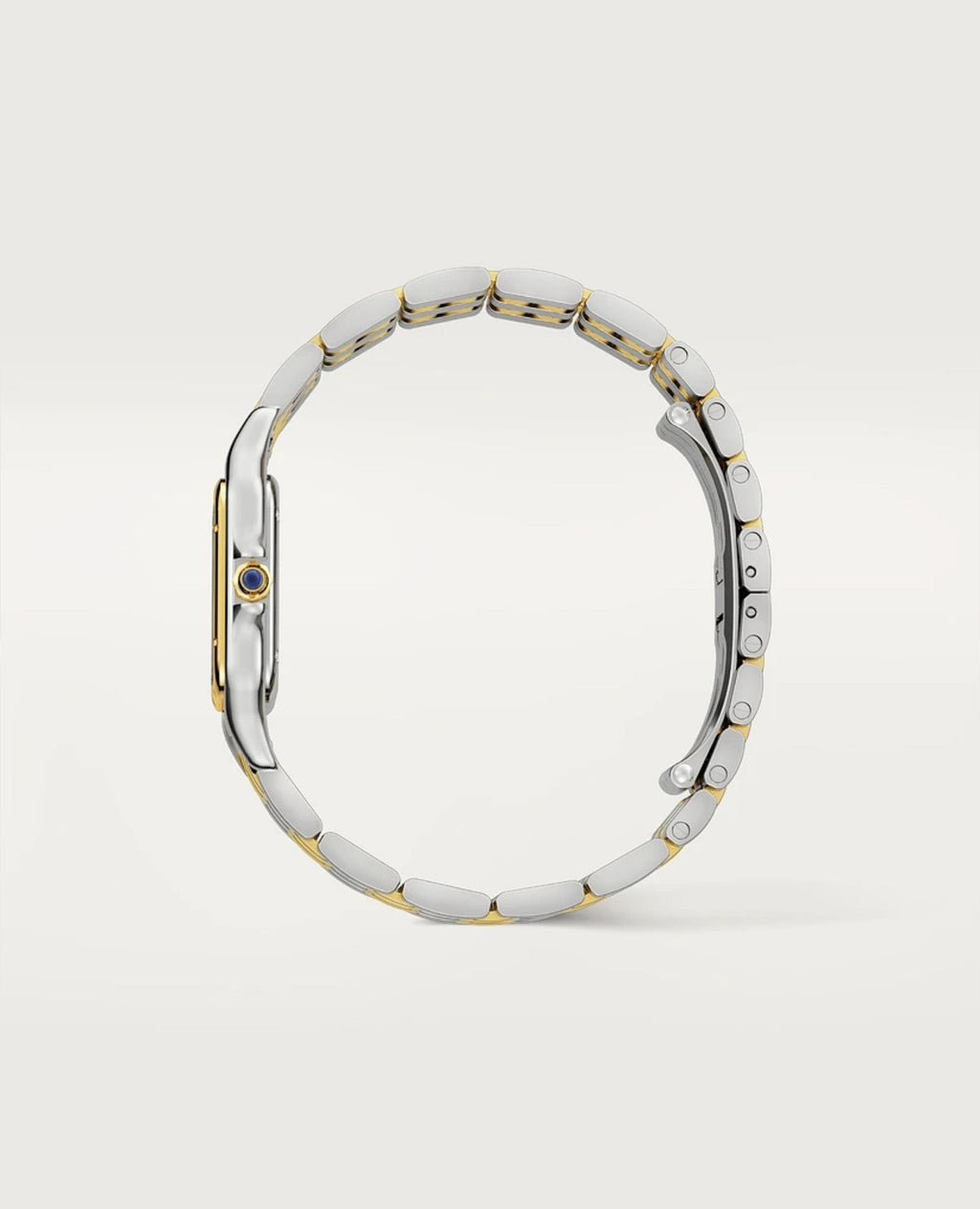 Panthèrs DE Cartier Watch, Medium Model, Yellow Gold/Steel