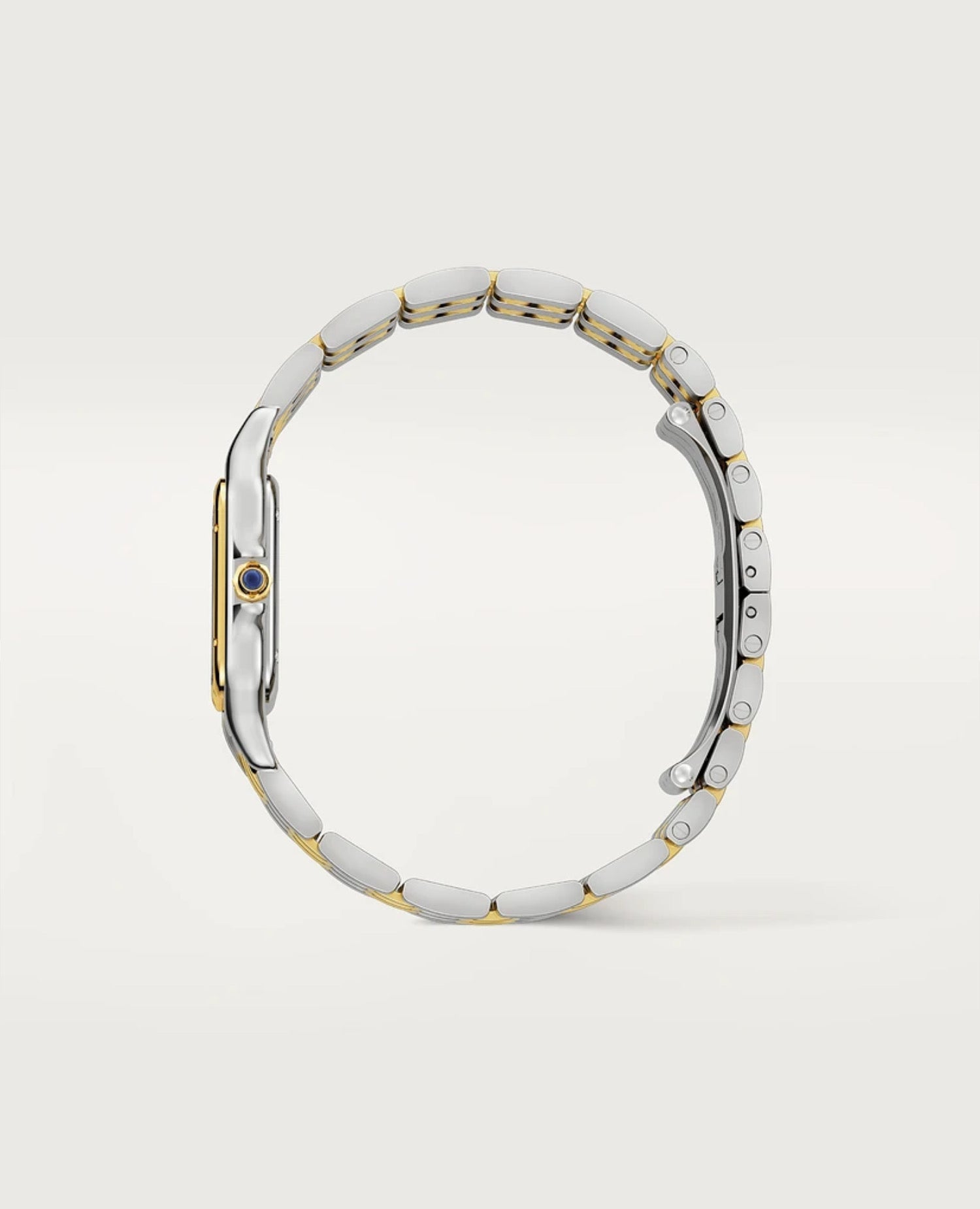Panthèrs DE Cartier Watch, Medium Model, Yellow Gold/Steel