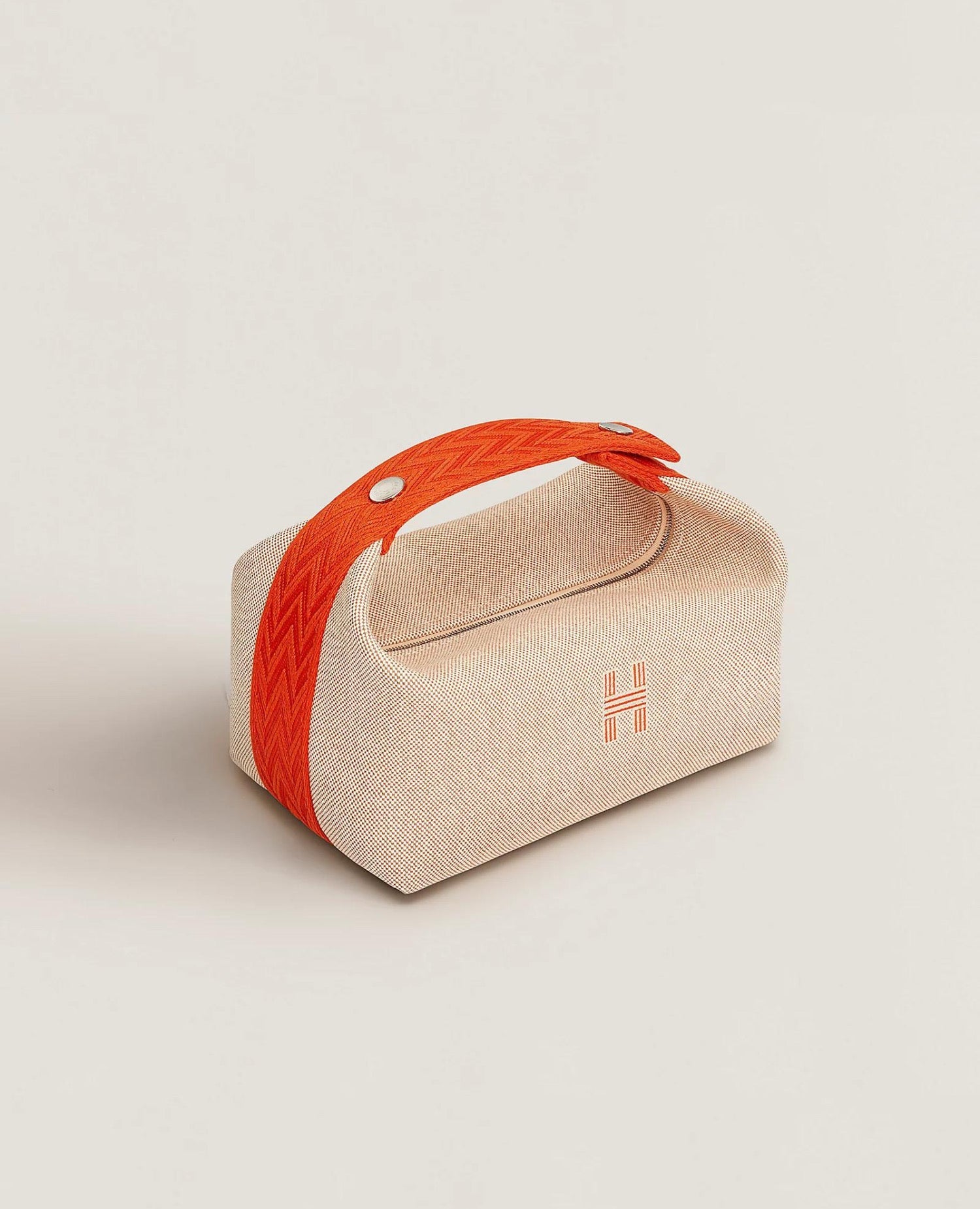 Hermès Bride-a-Brac case, Small Model, Beige / Orange