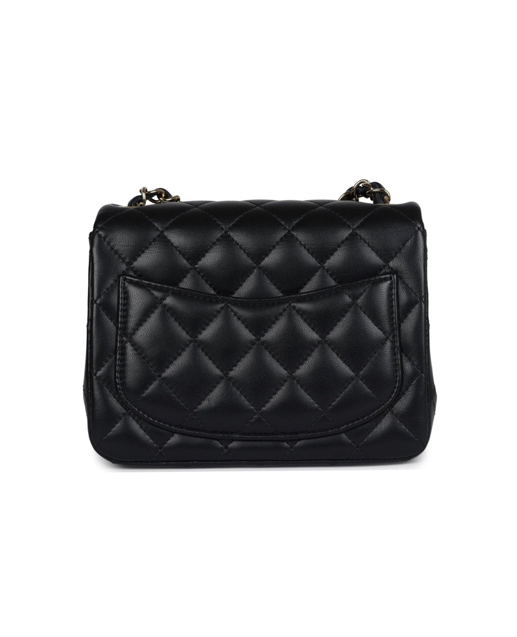 Coco Mini Classic Square Flap Bag Black Gold Hardware