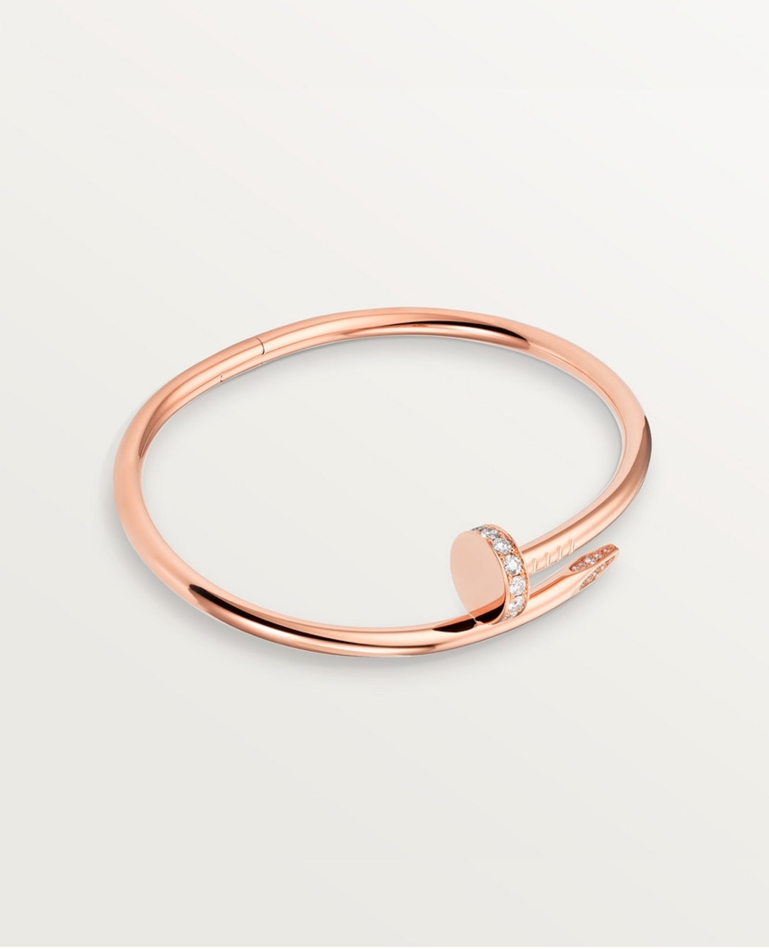 Cartier Just Un Clou Bracelet, Classic Model, Diamonds, Rose Gold