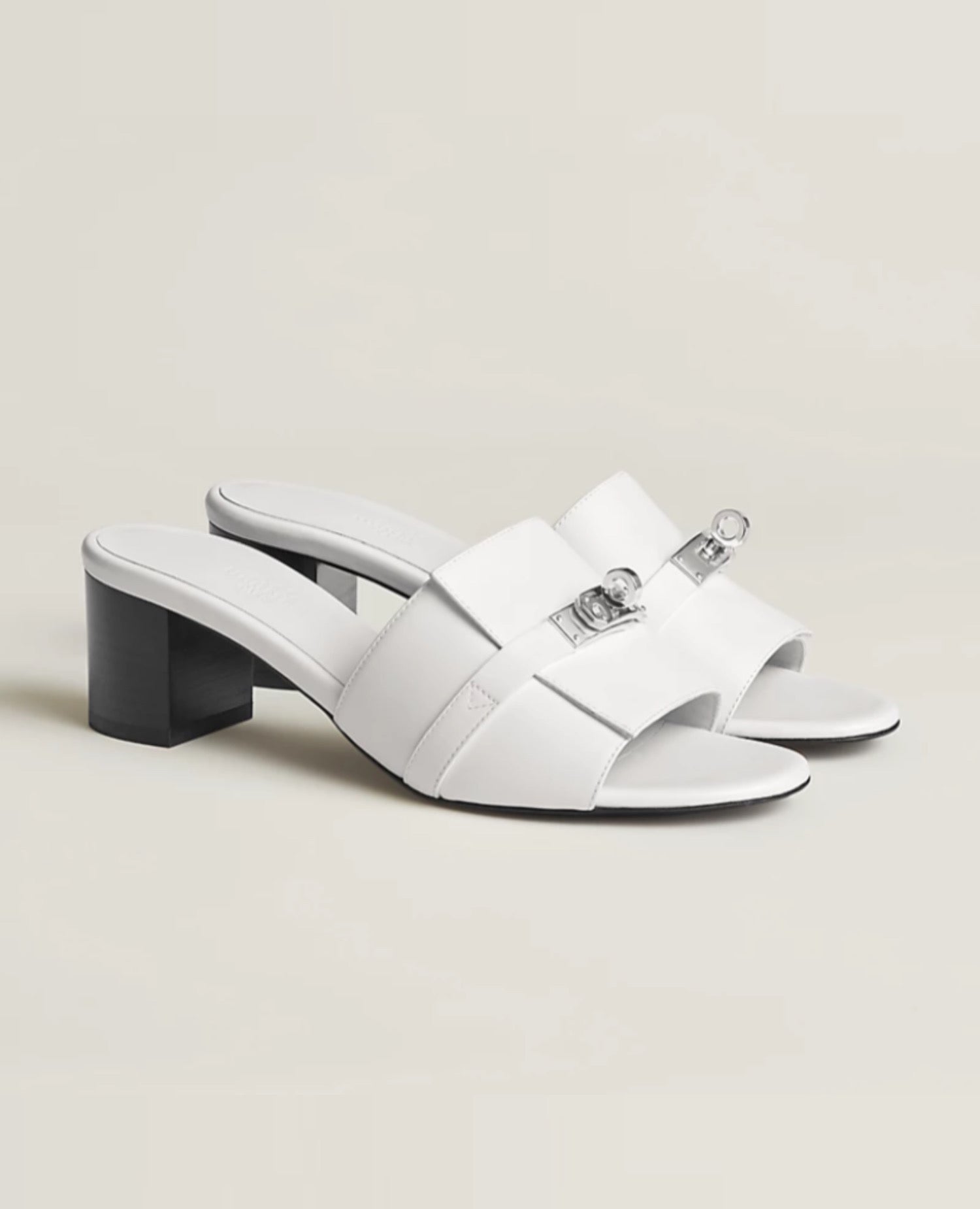 Hermès Gigi 50 Sandal Blanc