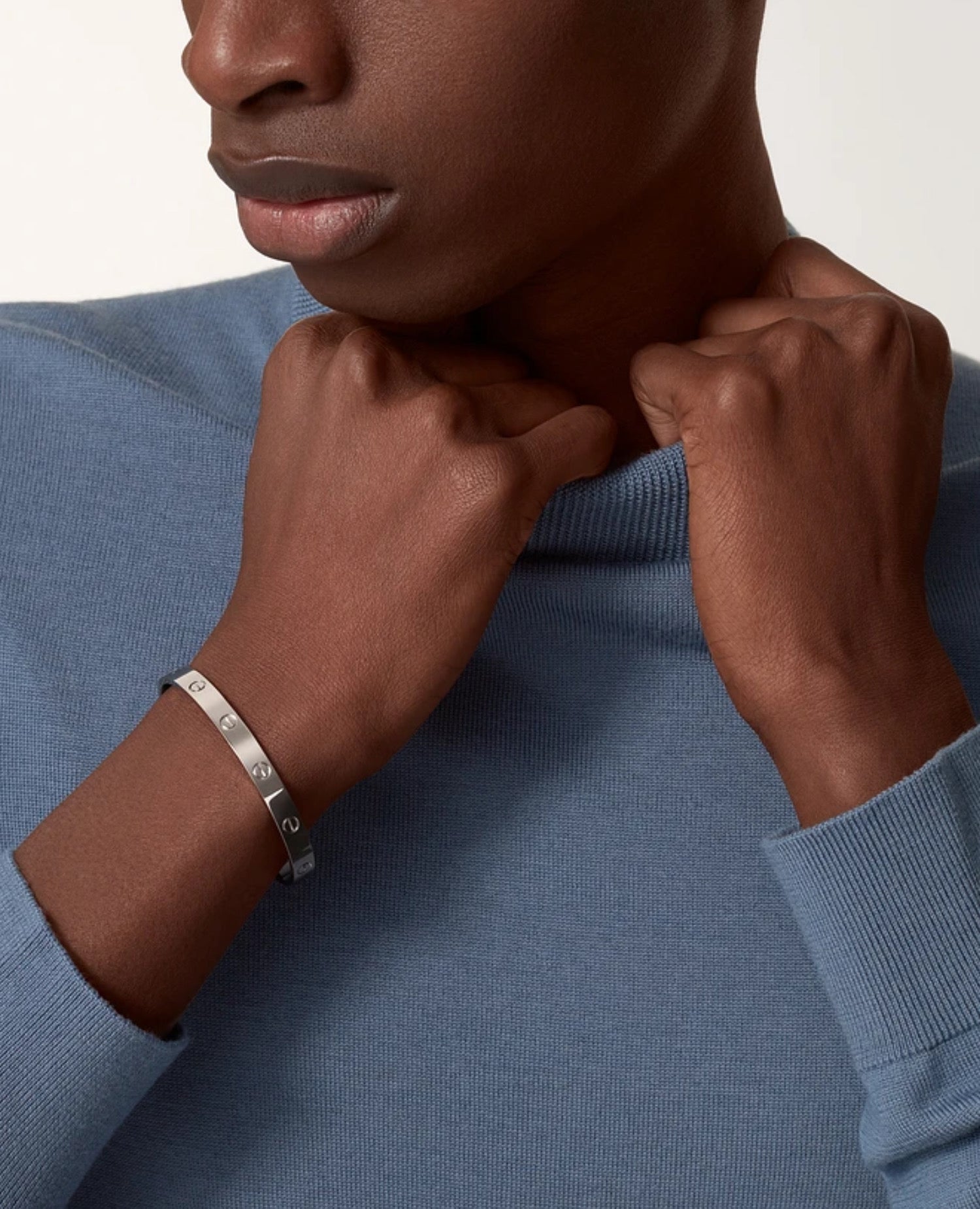 Cartier Love Bracelet, Open, Classic Model, Silver