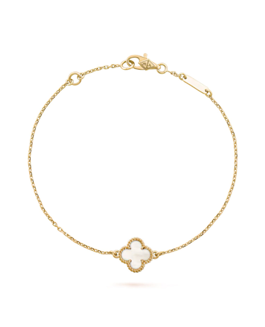 Van Cleef Sweet Alhambra bracelet, yellow gold, Mother-of-pearl