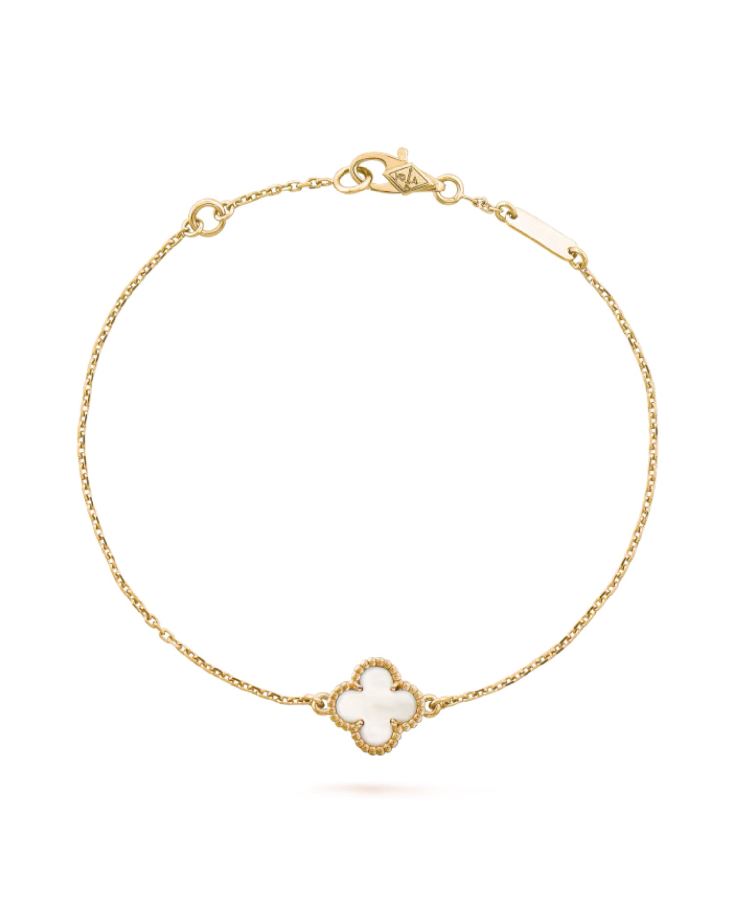 Van Cleef Sweet Alhambra bracelet, yellow gold, Mother-of-pearl