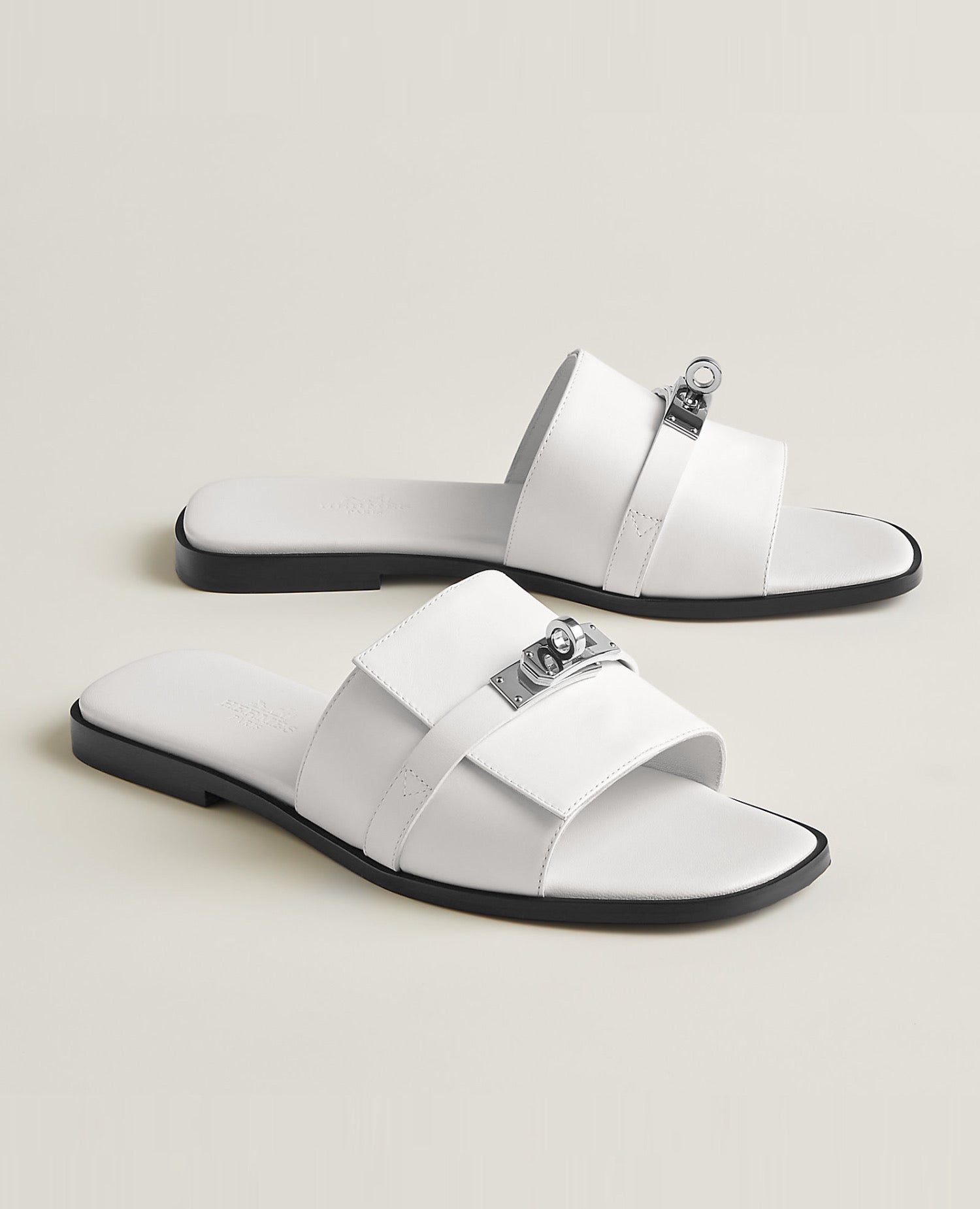 Hermès Giulia sandal Blanc