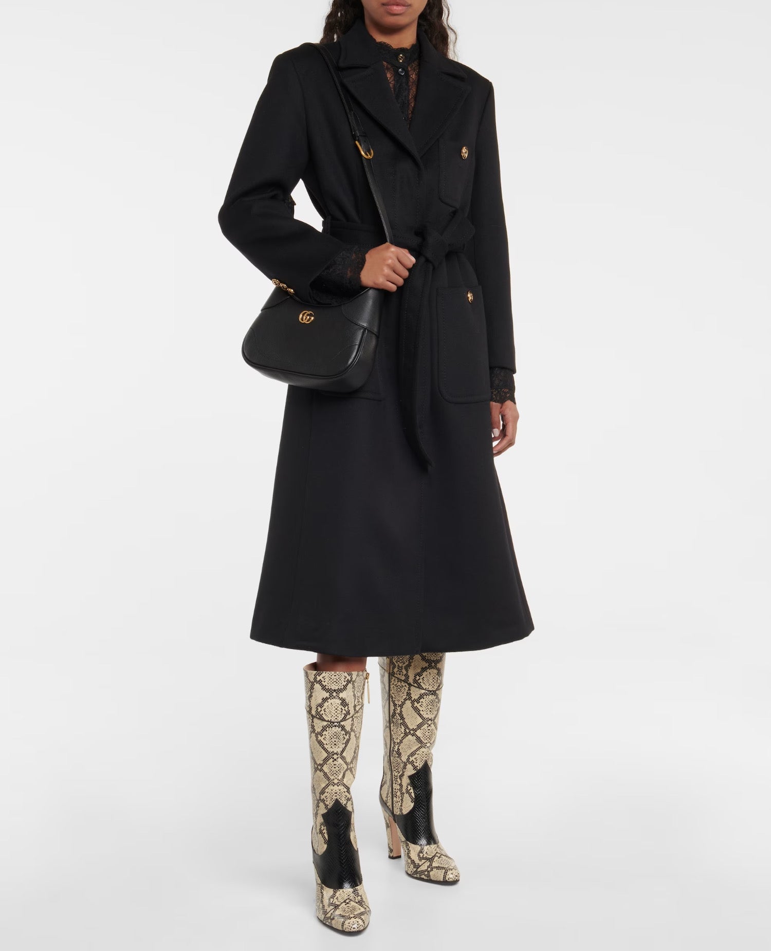 Gucci Aphrodite Small Shoulder Bag Black
