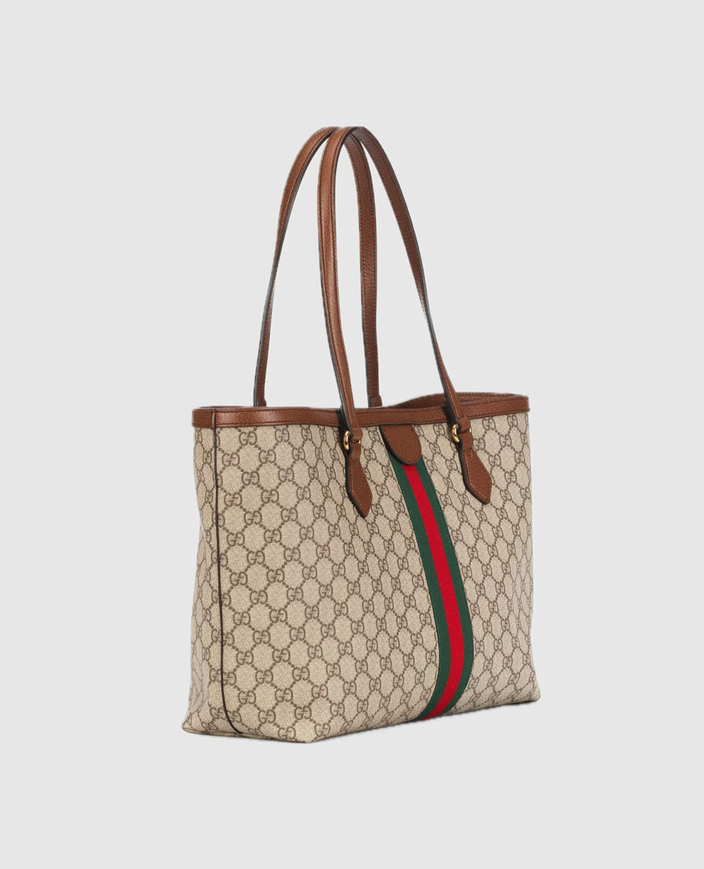 Gucci Ophidia GG Medium Tote Bag Beige & Ebony