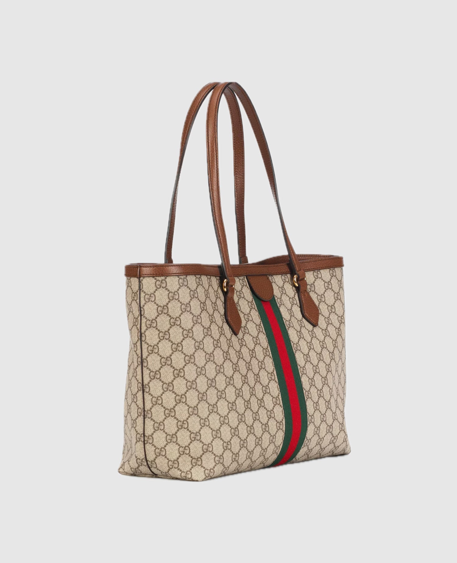 Gucci Ophidia GG Medium Tote Bag Beige & Ebony