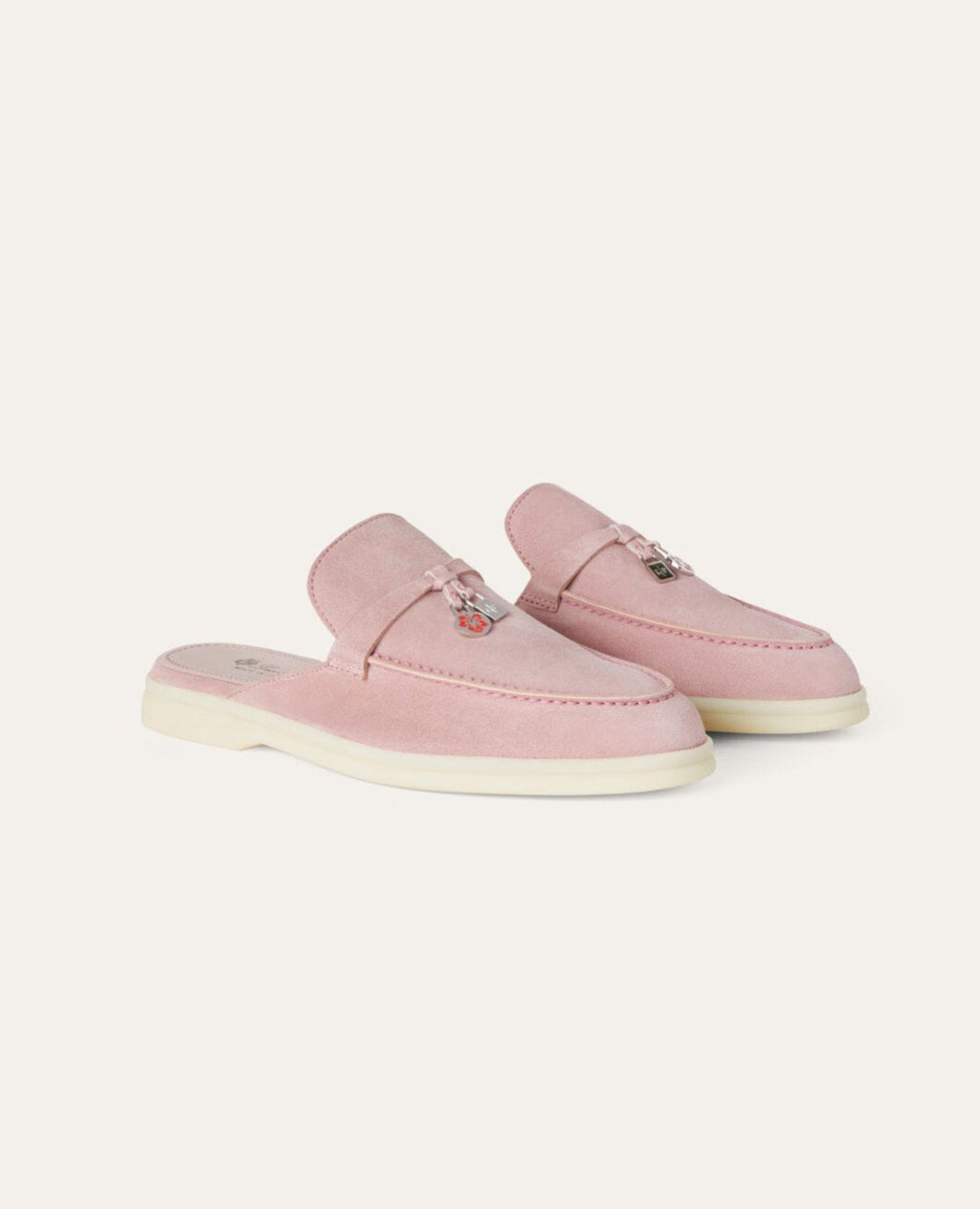 Loro Piana Babouche Charms Walk Loafers Light Peony