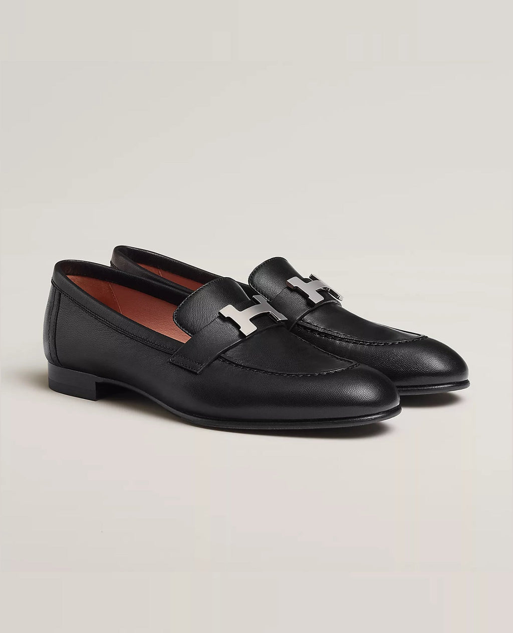 Hermès Paris loafer Noir H Silver