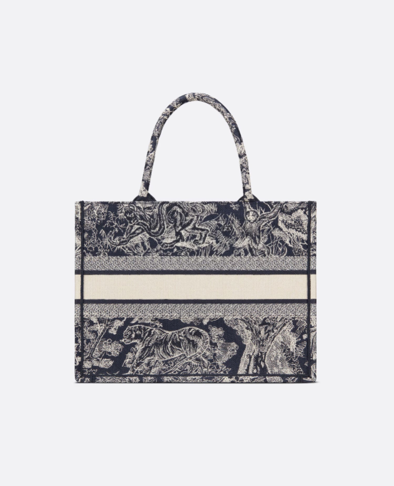 Christian Dior Medium Dior Book Tote Blue & Ecue Toile