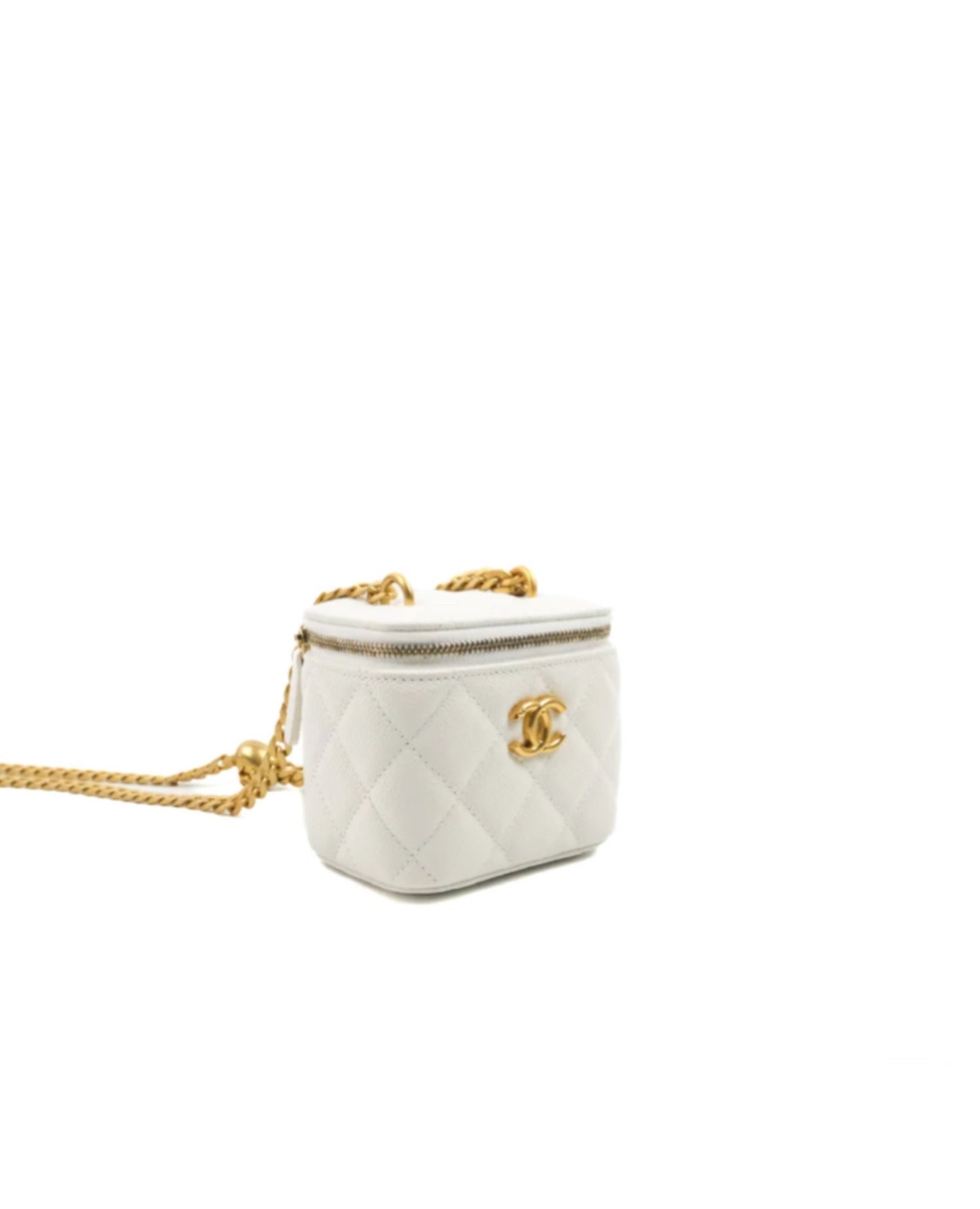 Coco Mini Vanity Bag White