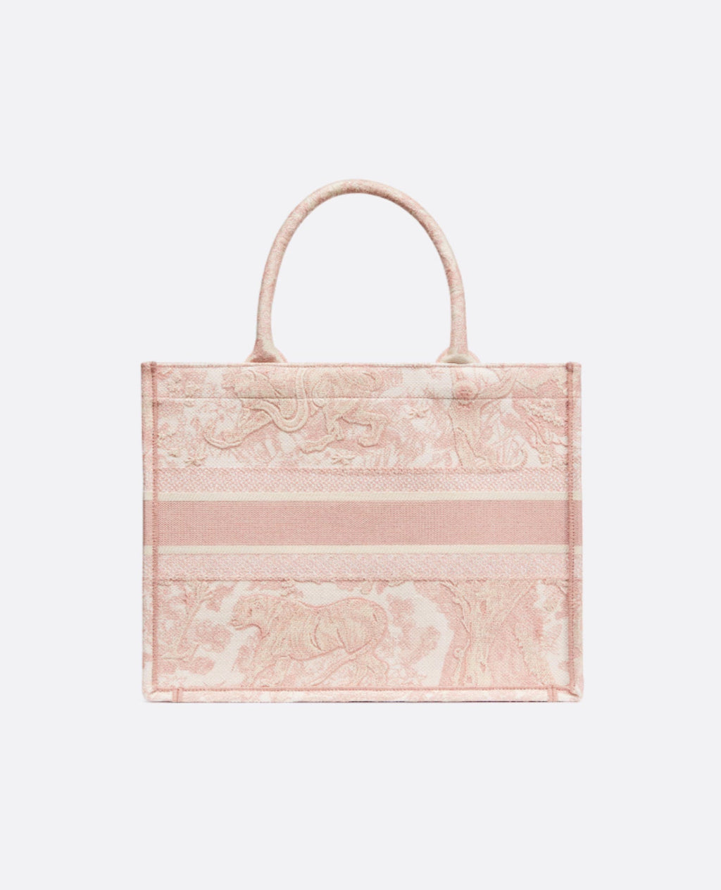 Christian Dior Medium Book Tote Bag Pink Toile