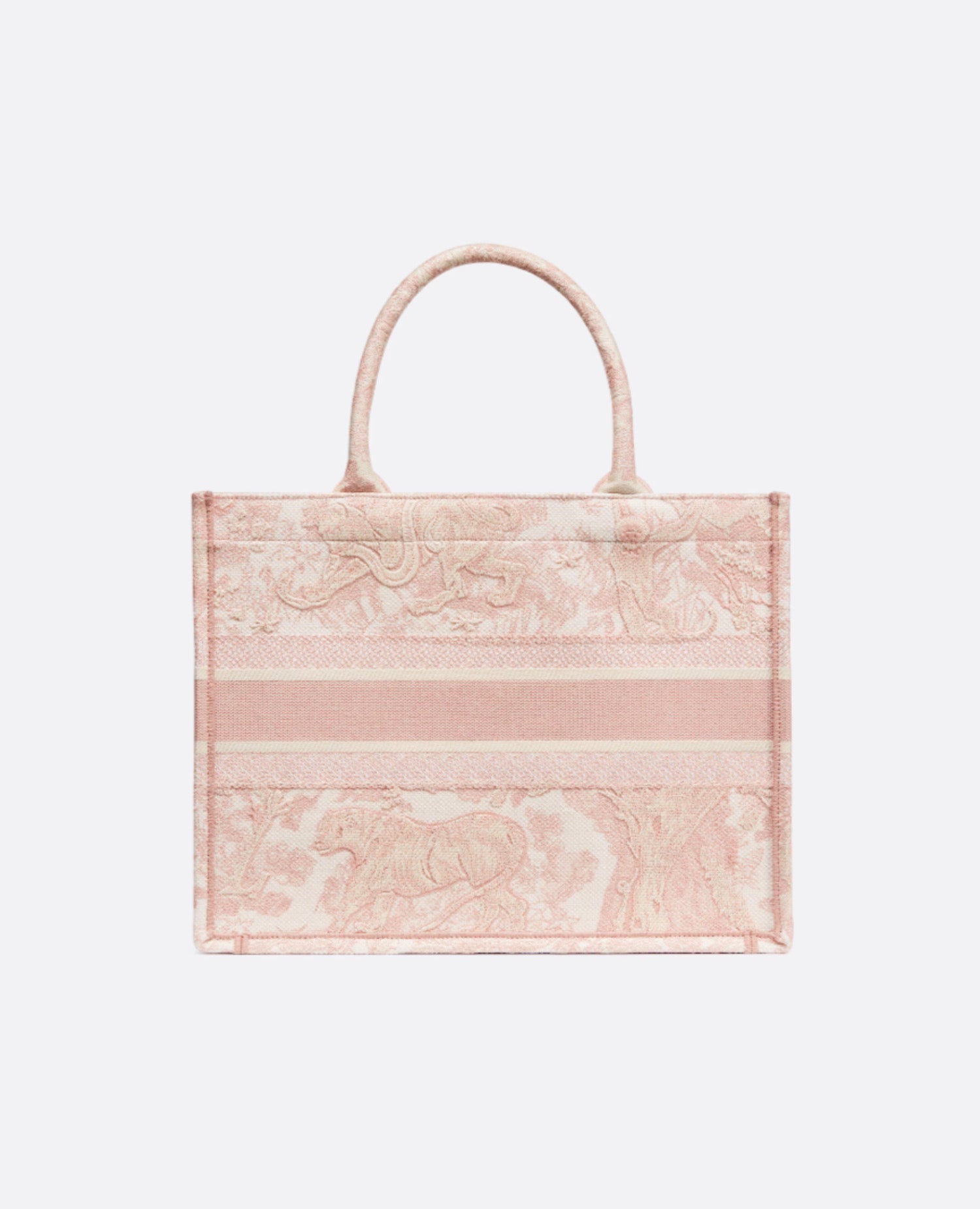 Christian Dior Medium Book Tote Bag Pink Toile