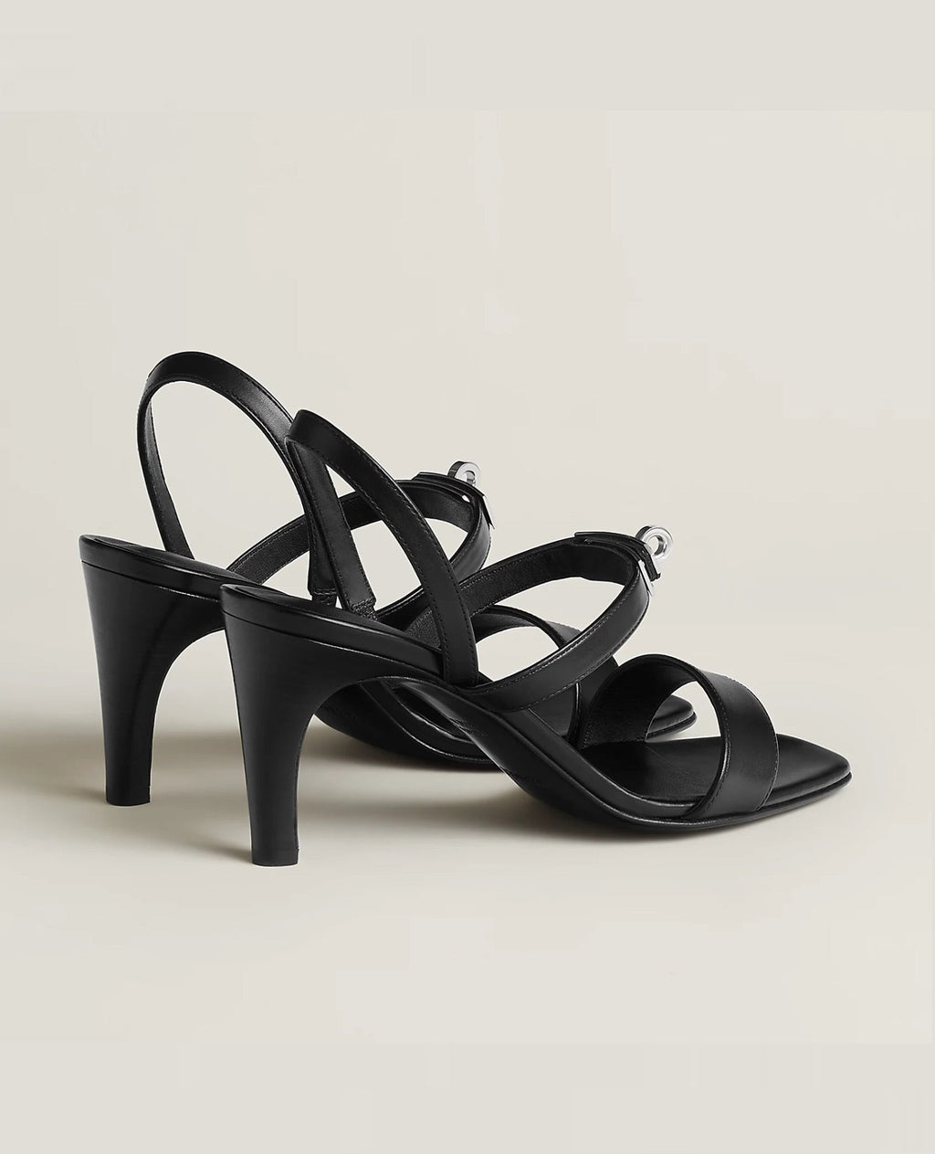 Hermès Glamour 75 sandal Noir