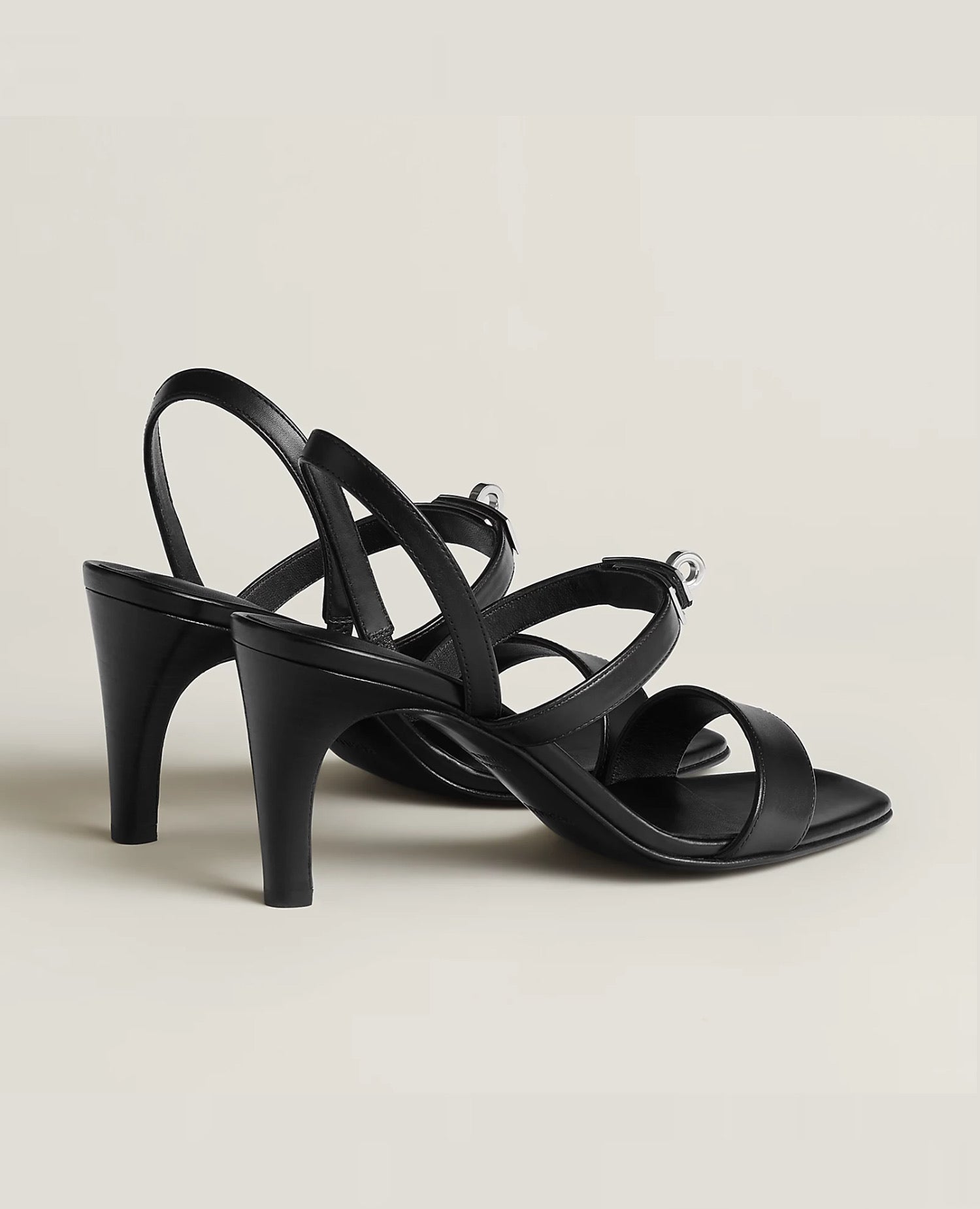 Hermès Glamour 75 sandal Noir