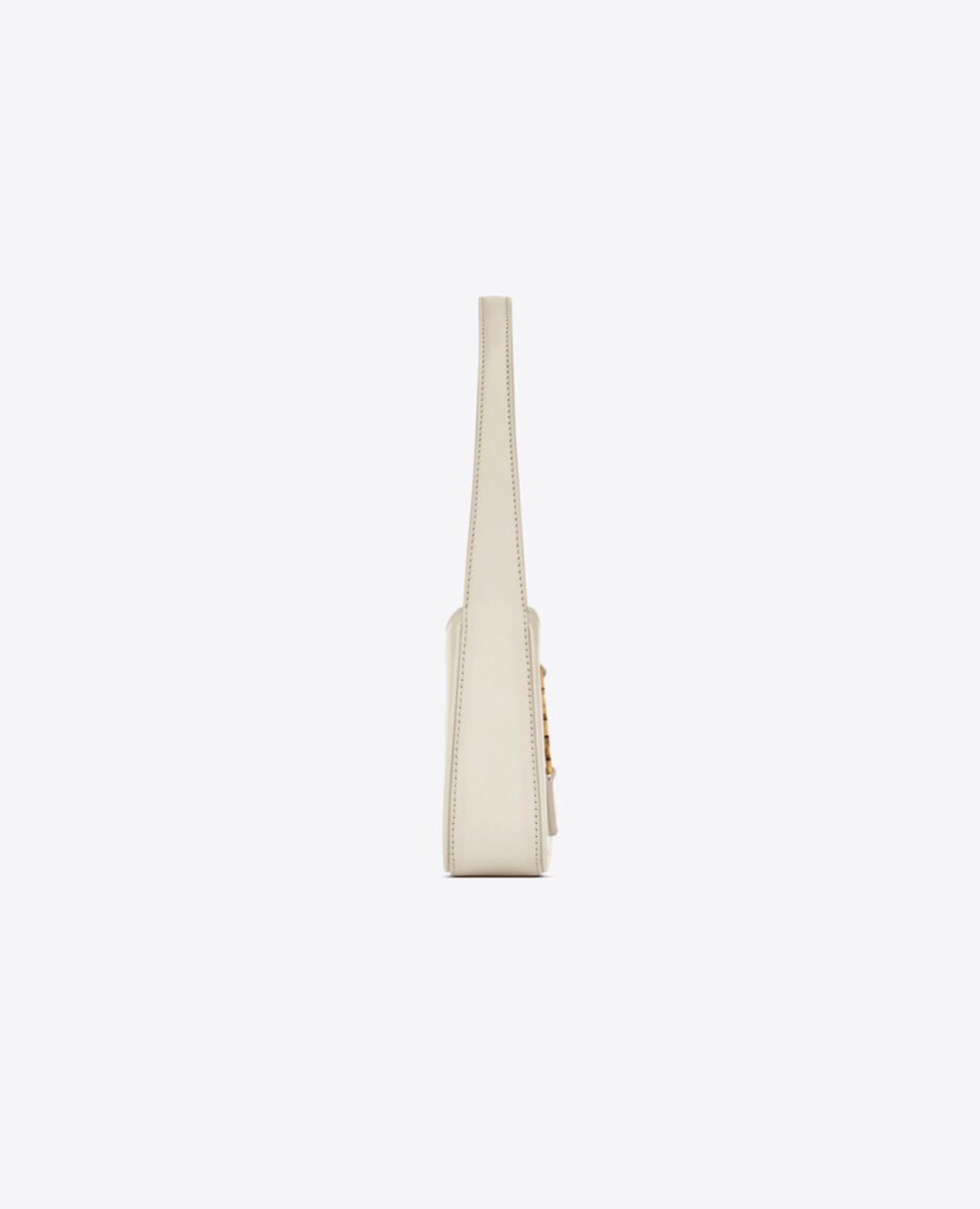 Saint Laurent Mini Le 5 À 7 In Smooth Leather White