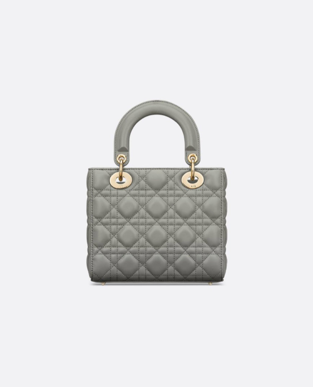 Christian Dior Small Lady Dior Bag  Stone Gray