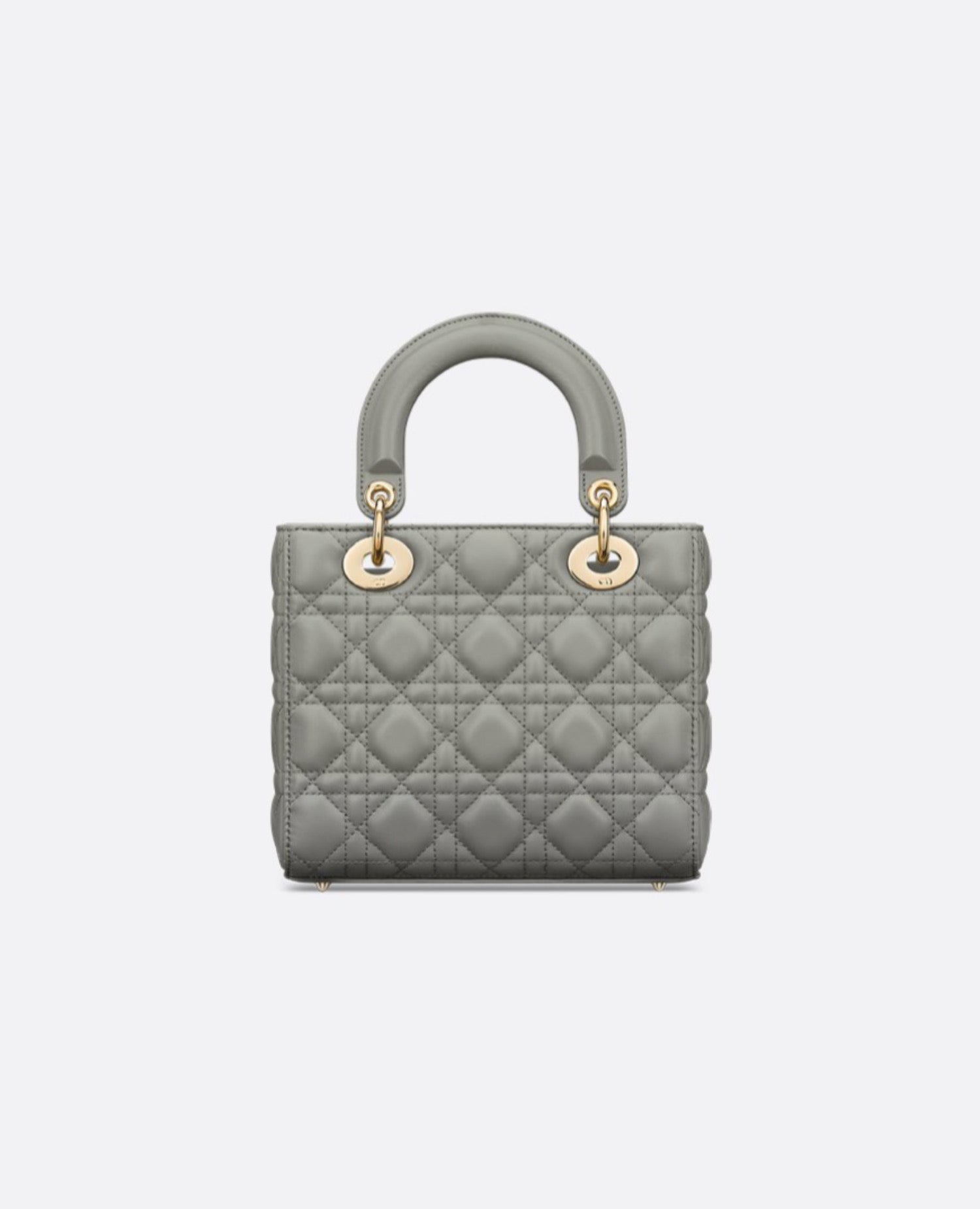 Christian Dior Small Lady Dior Bag  Stone Gray