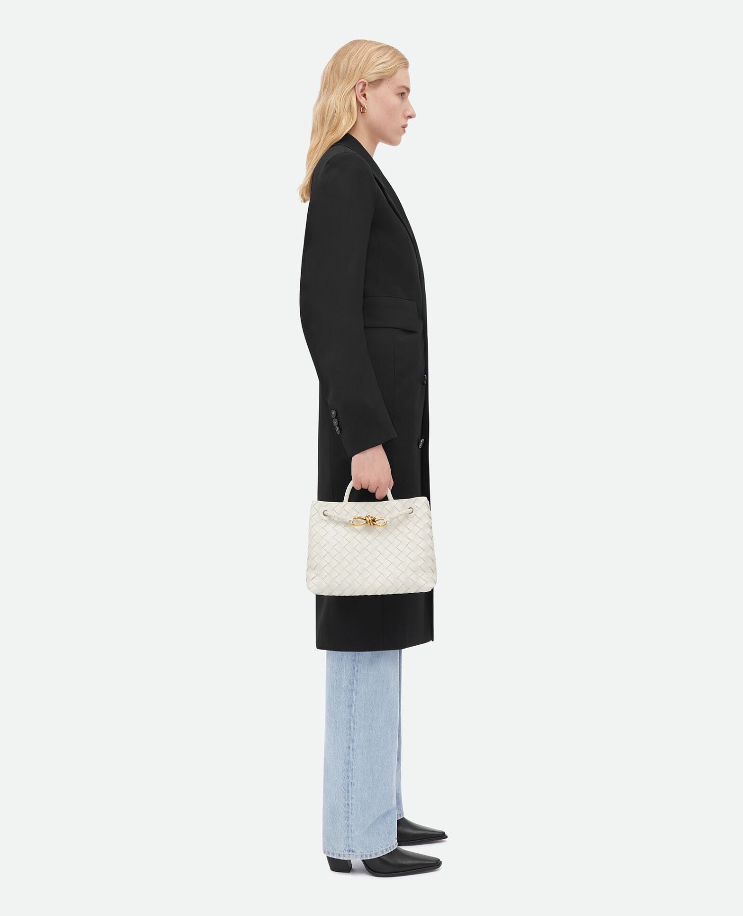 Bottega Veneta Small Andiamo Sea salt