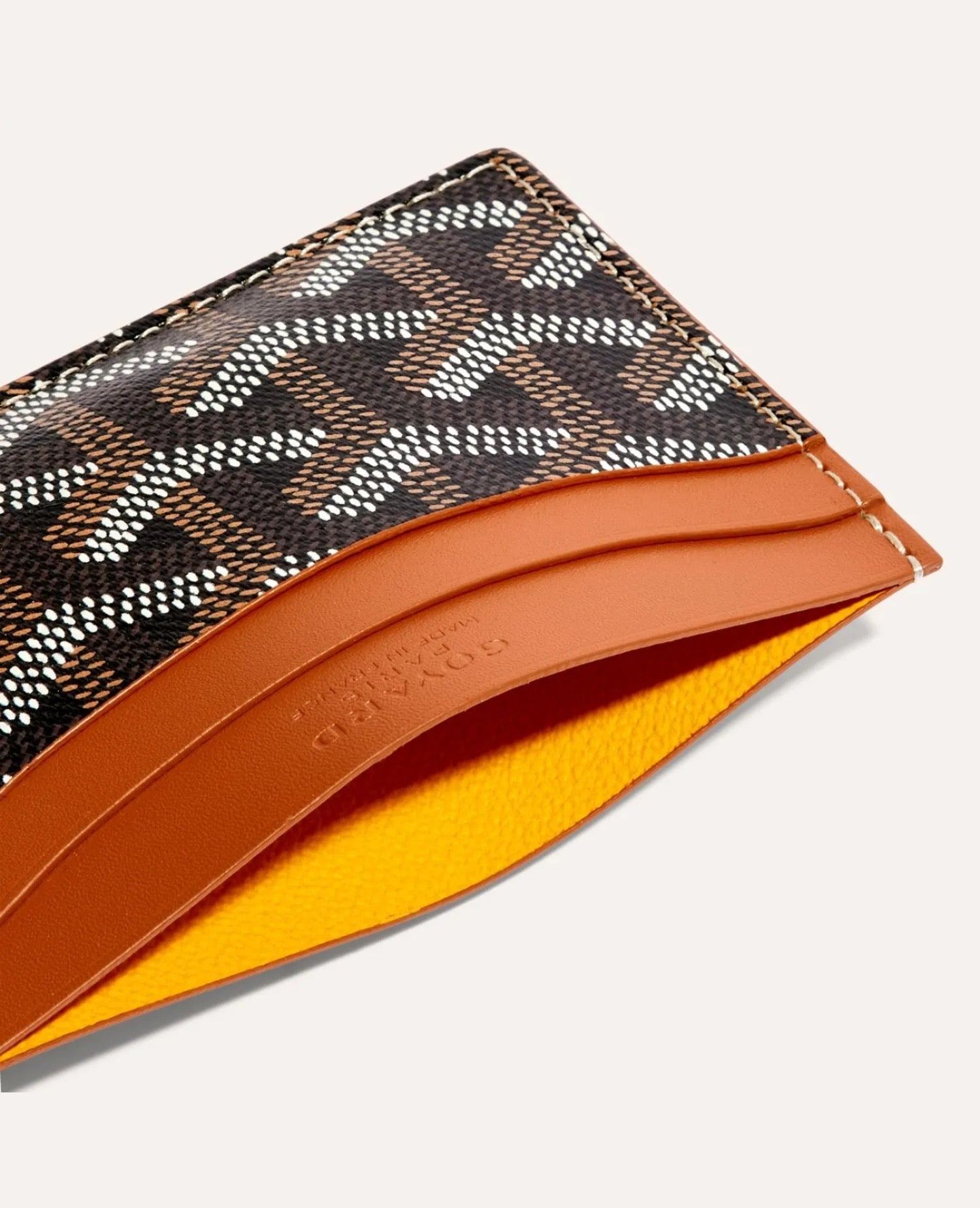Goyard Saint-Sulpice Card Wallet Brown
