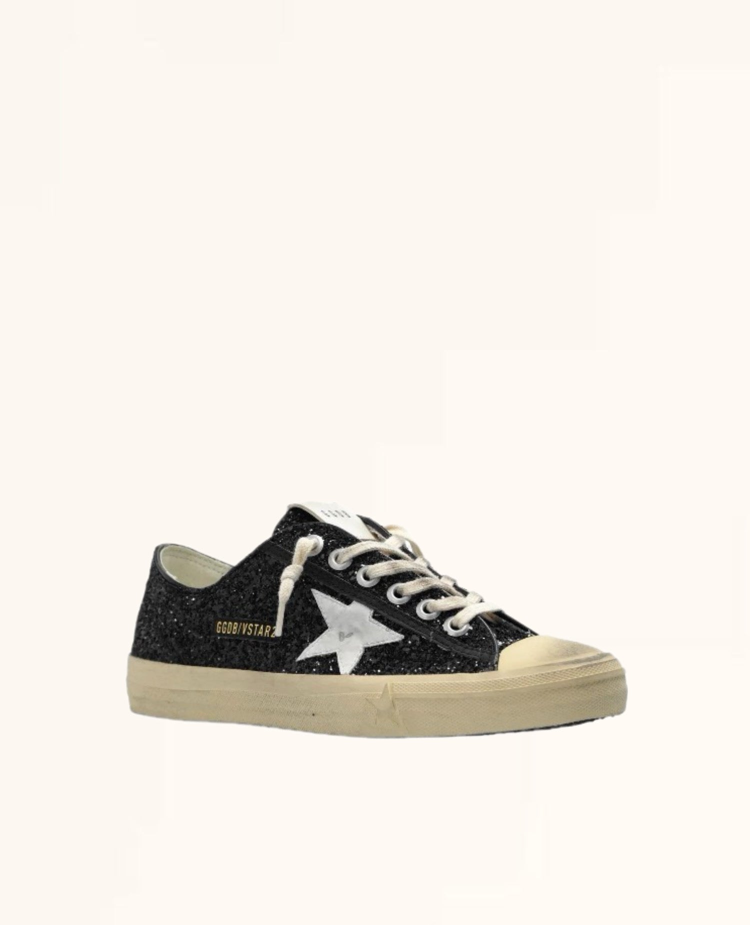 Golden Goose Women's Super-Star Sneakers Glitter Black