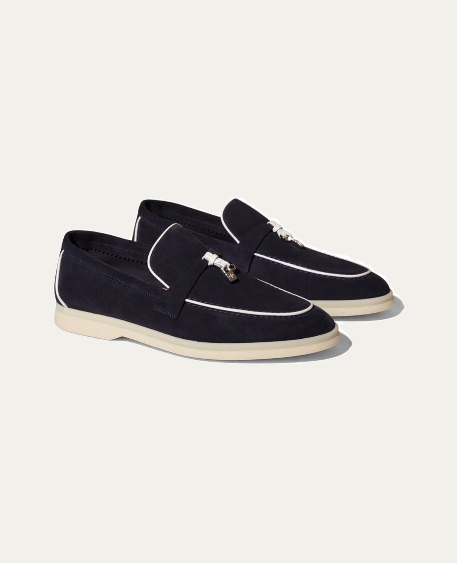 Loro Piana Summer Charms Walk Navy Blue