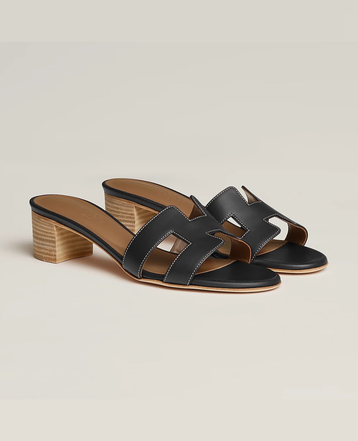 Hermès Oasis sandal Noir