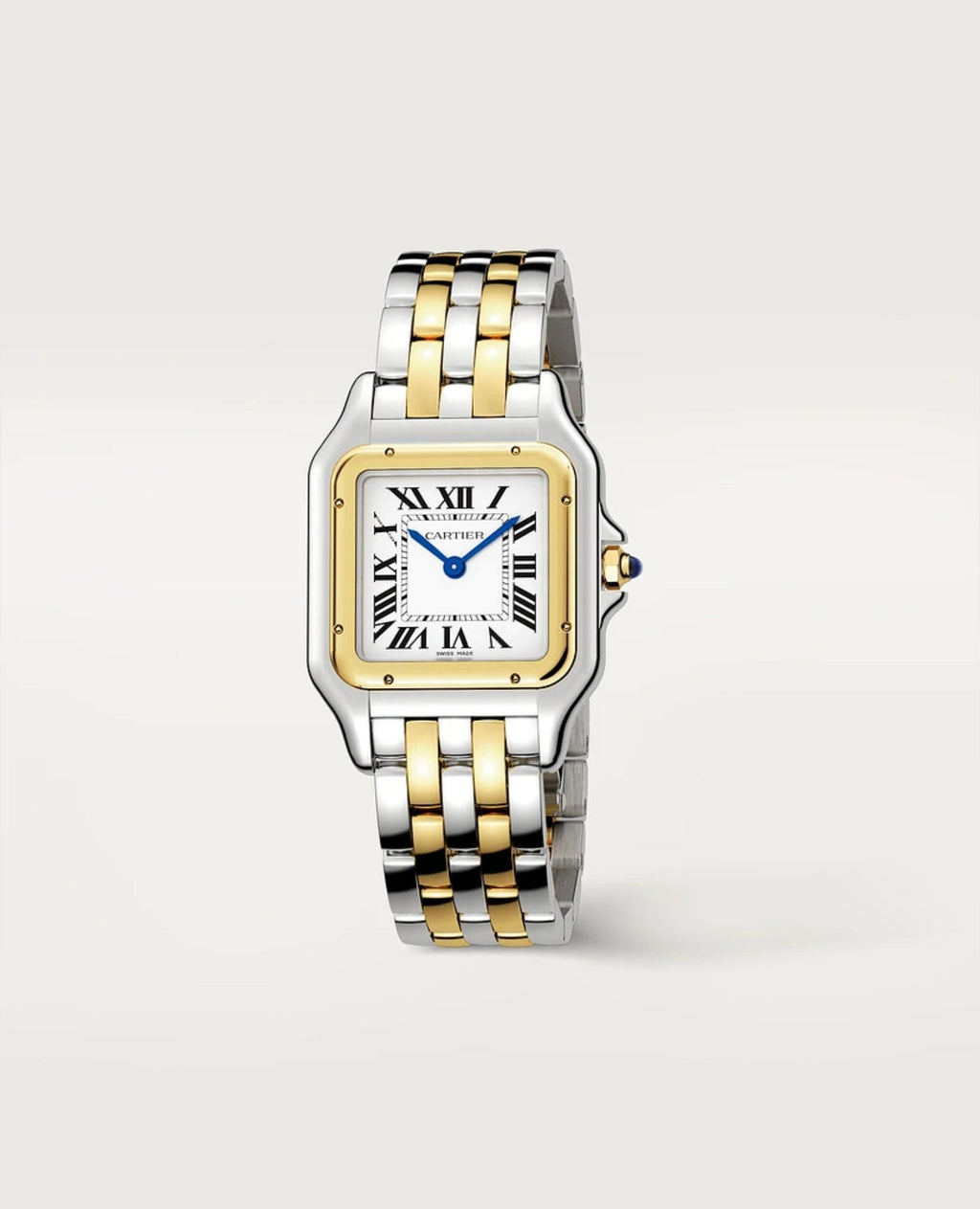 Panthèrs DE Cartier Watch, Medium Model, Yellow Gold/Steel