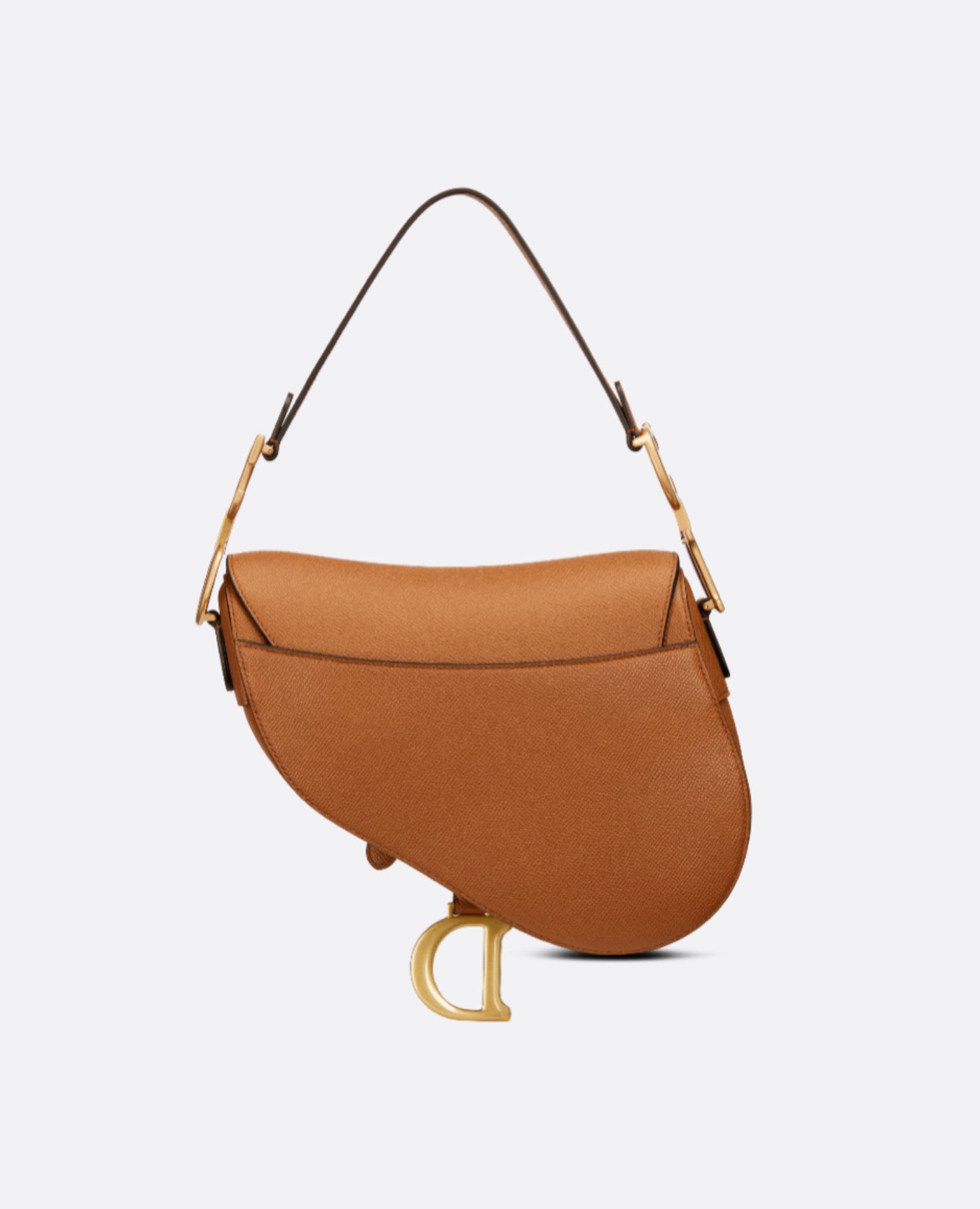 Christian Dior Saddle Bag With Strap Golden Saddle