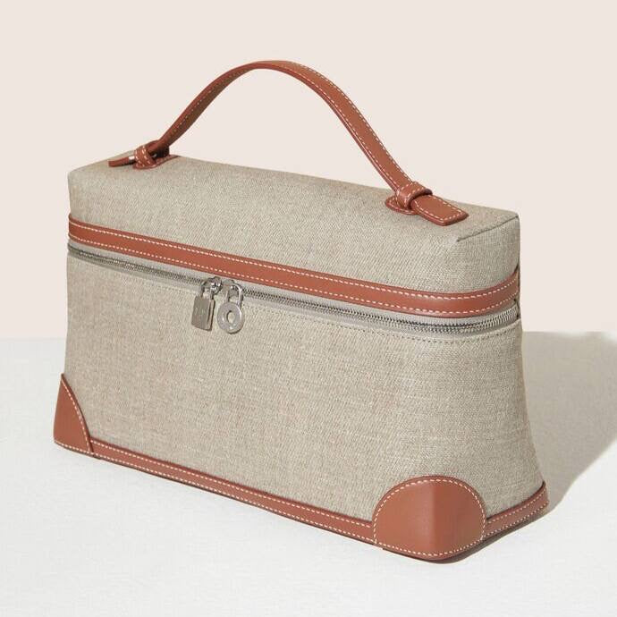 Loro Piana Extra Pocket Pouch L27 Beige / Brown
