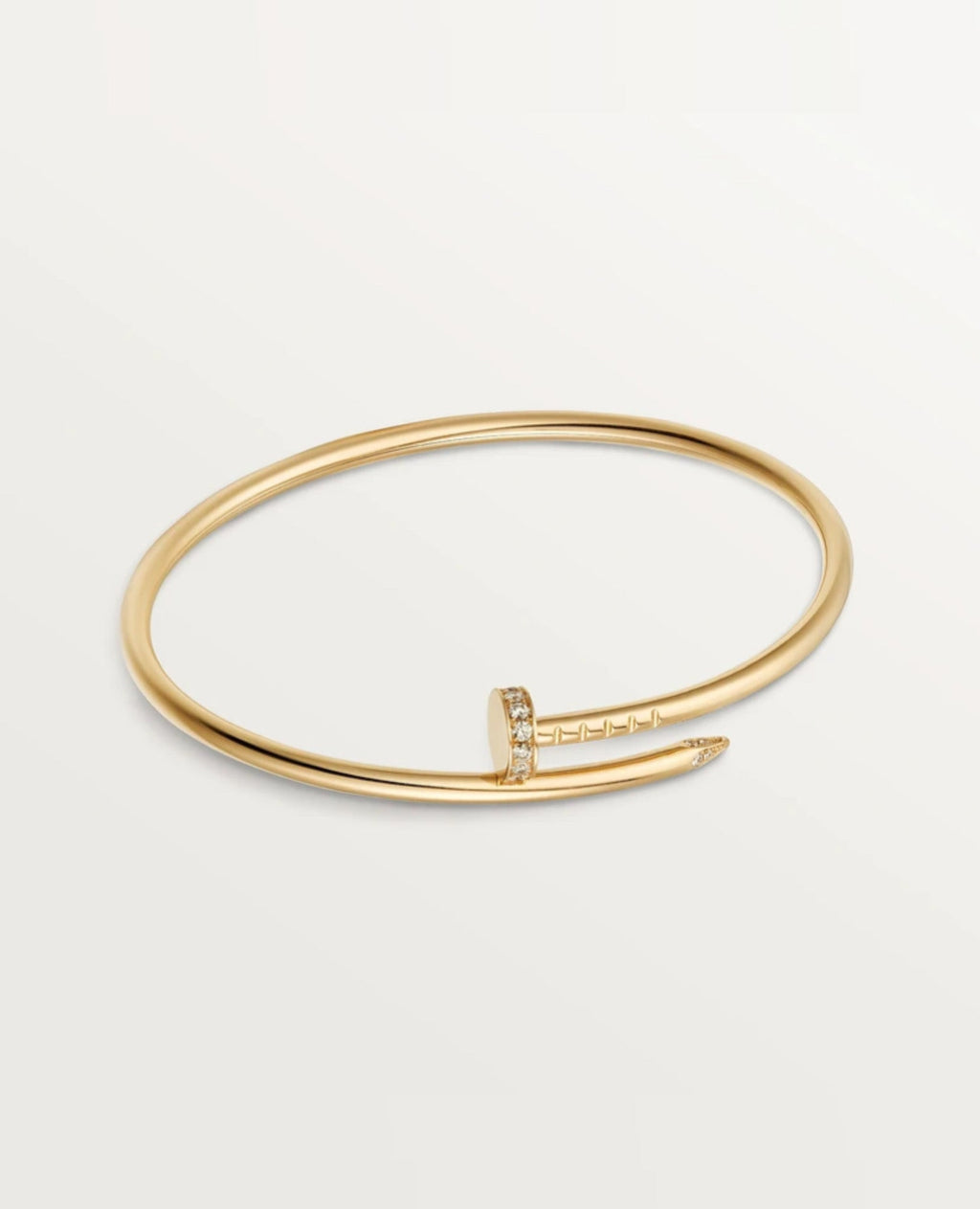 Cartier Just Un Clou Bracelet, Small Model, Diamonds, Yellow Gold