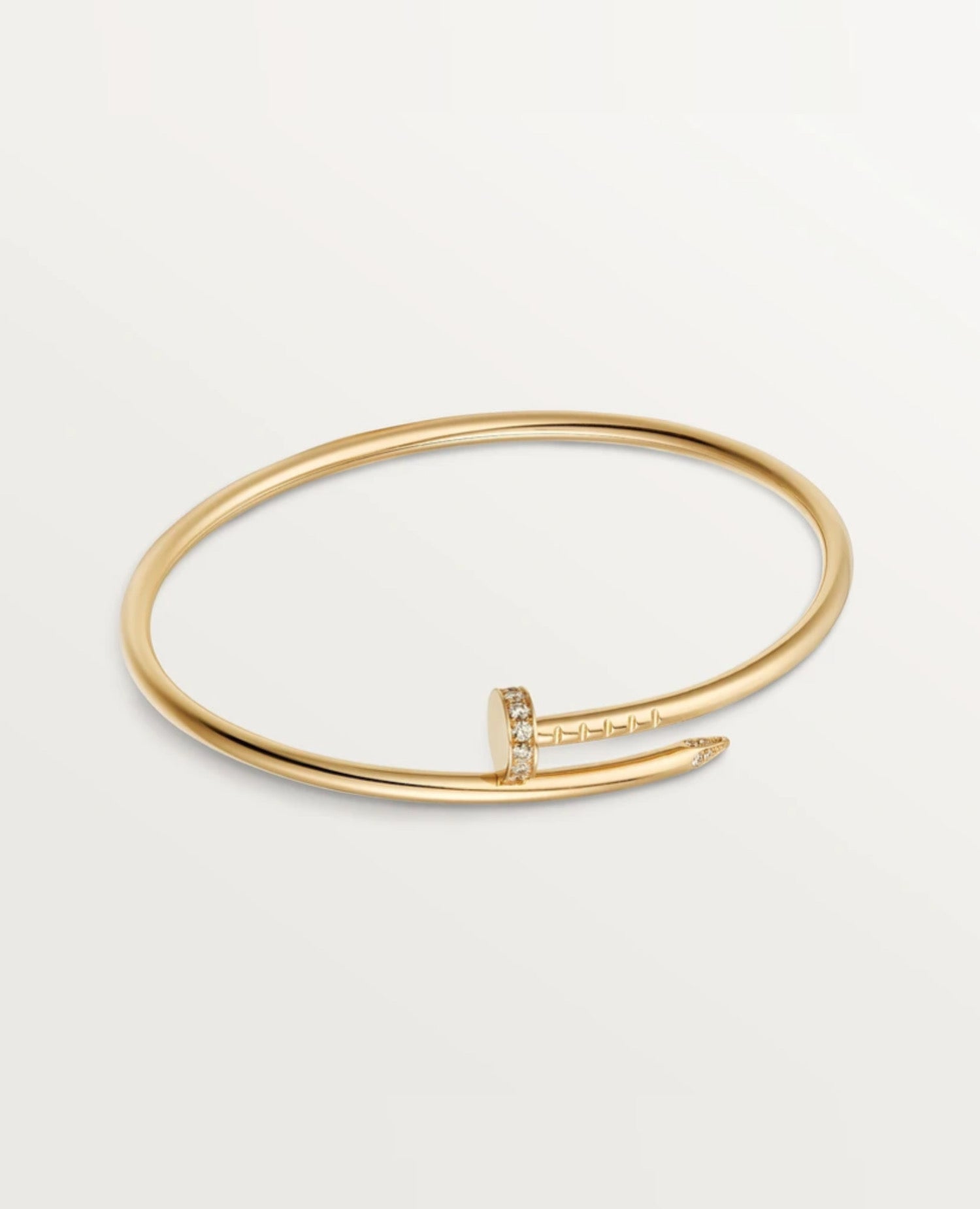 Cartier Just Un Clou Bracelet, Small Model, Diamonds, Yellow Gold