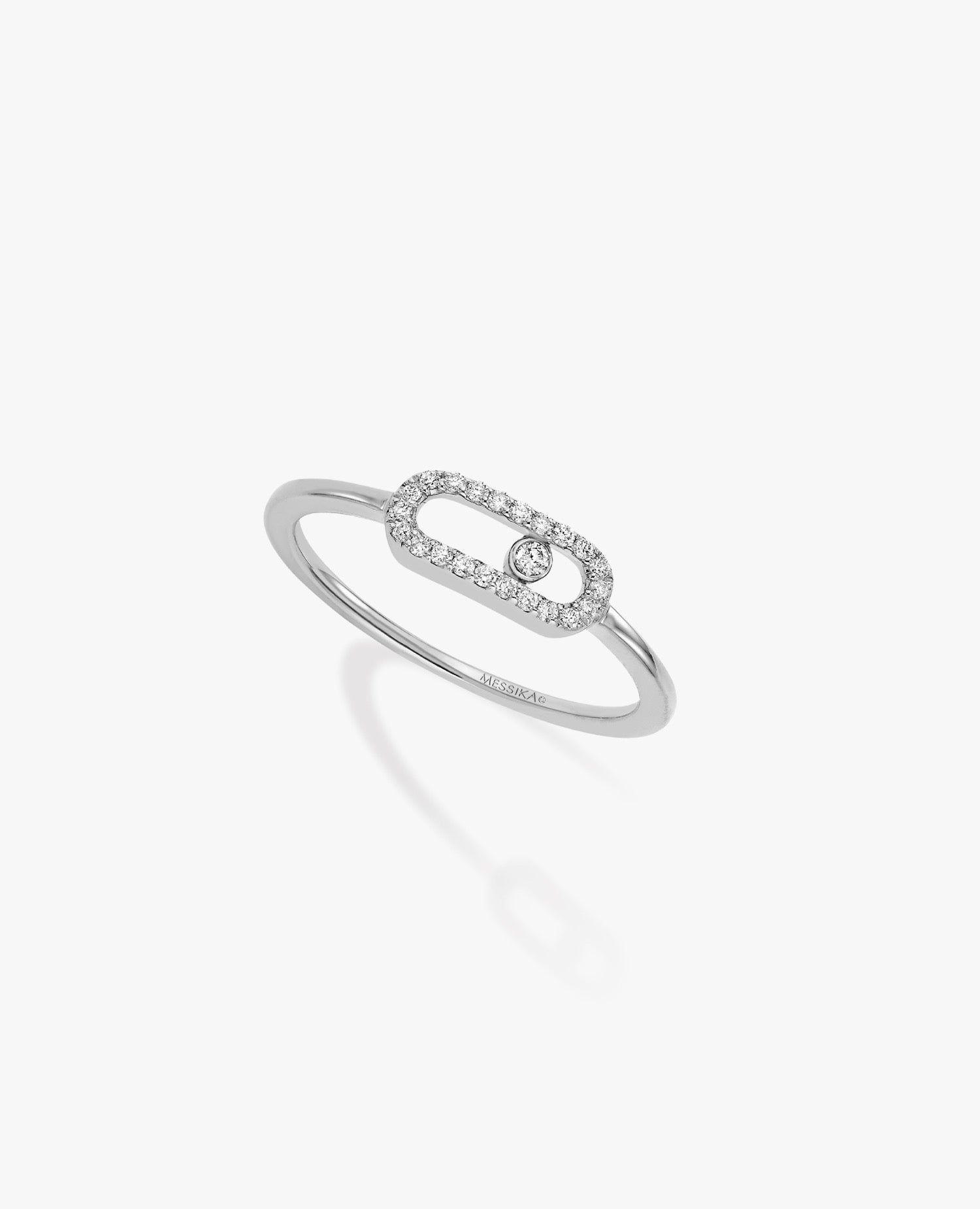 Messika Move Pavé Uno Ring Silver
