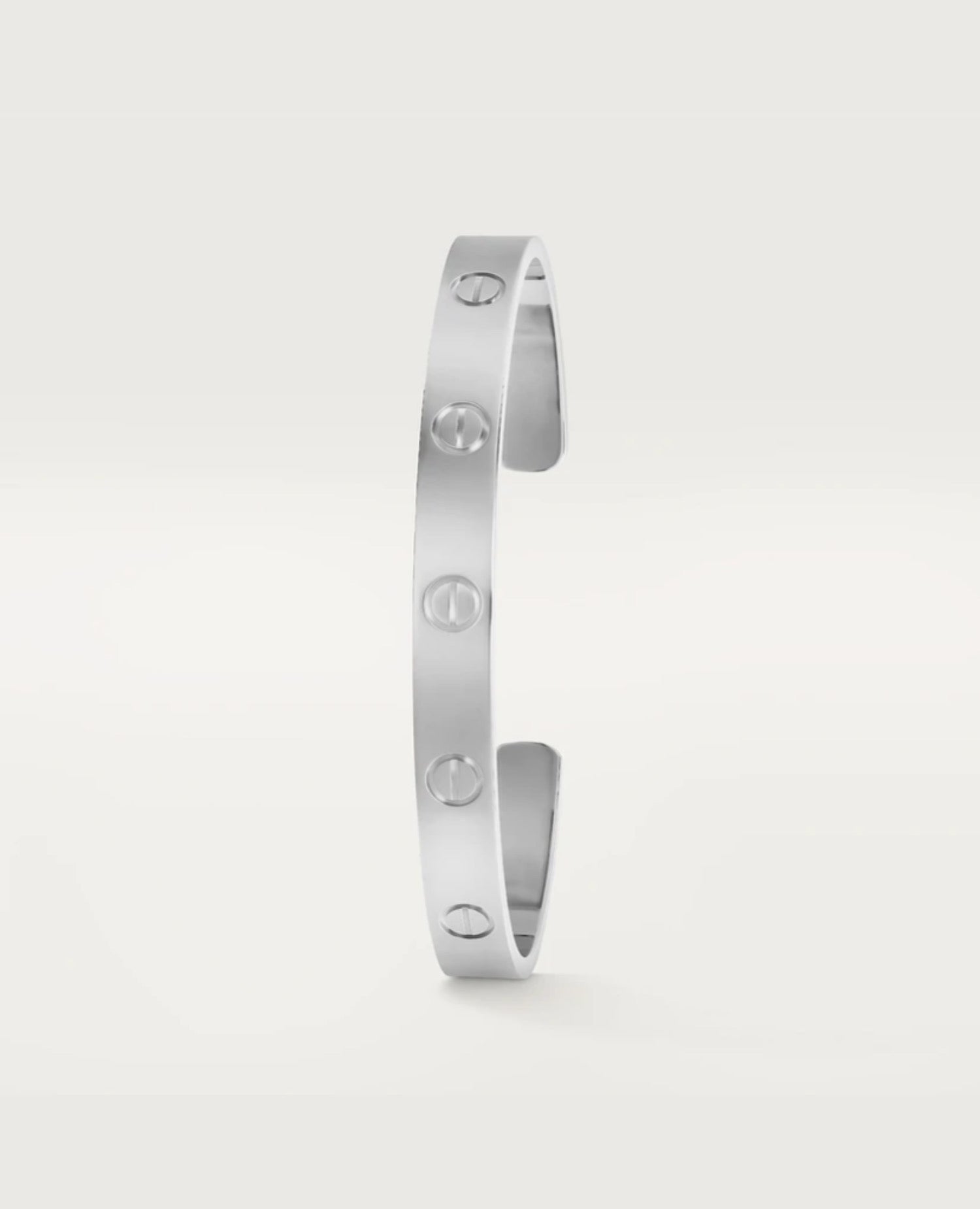 Cartier Love Bracelet, Open, Classic Model, Silver