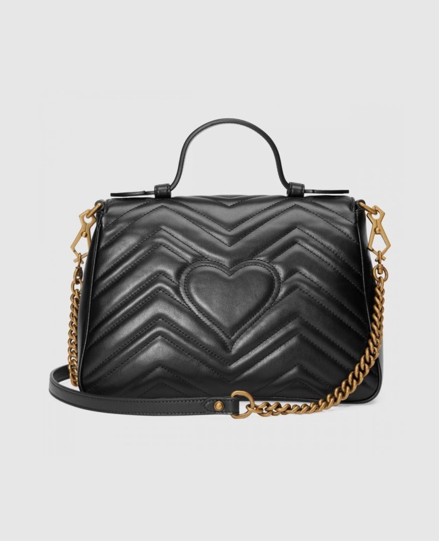 Gucci GG Marmont Small Top Handle Bag Black