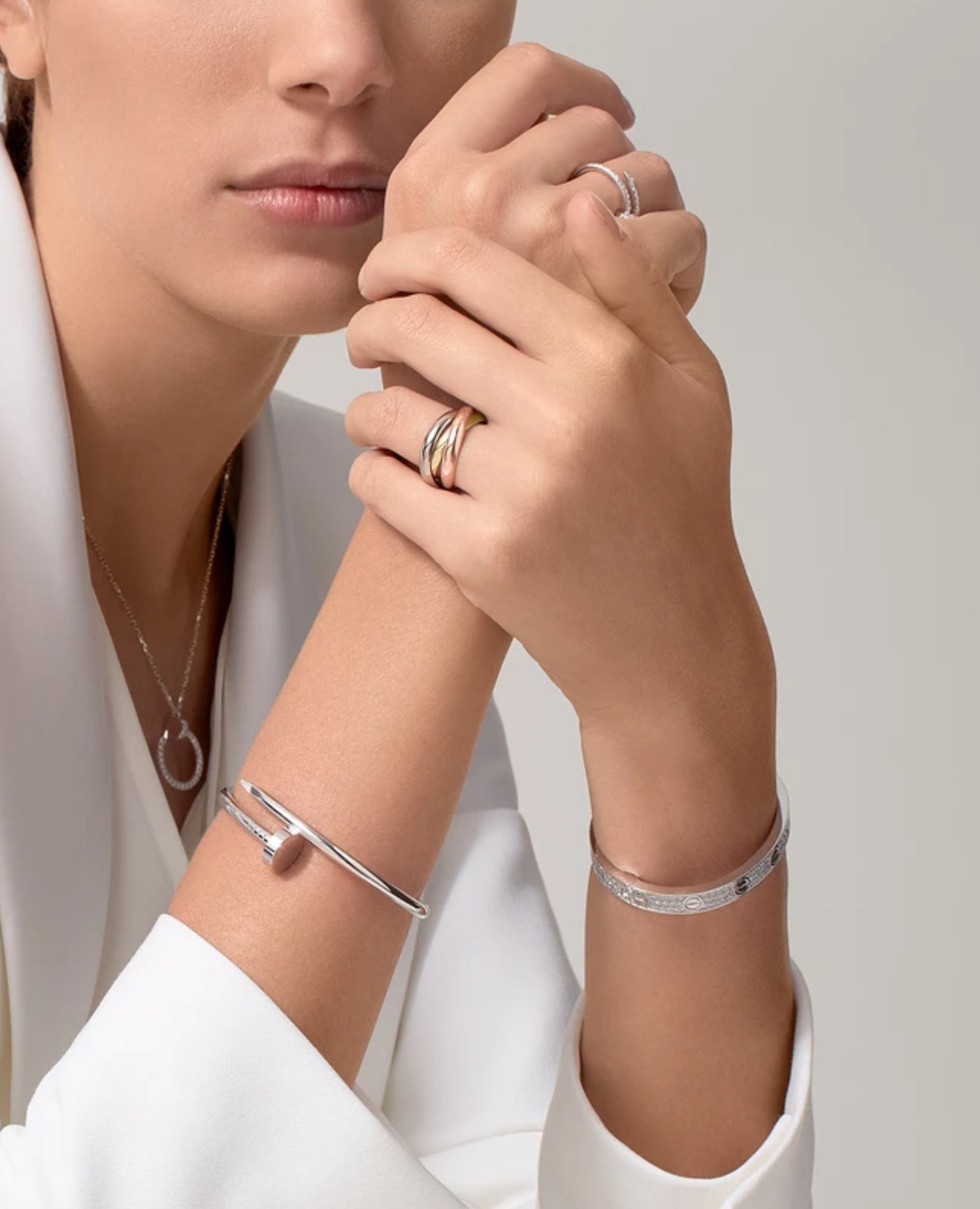 Cartier Just Un Clou Bracelet, Classic Model, Silver