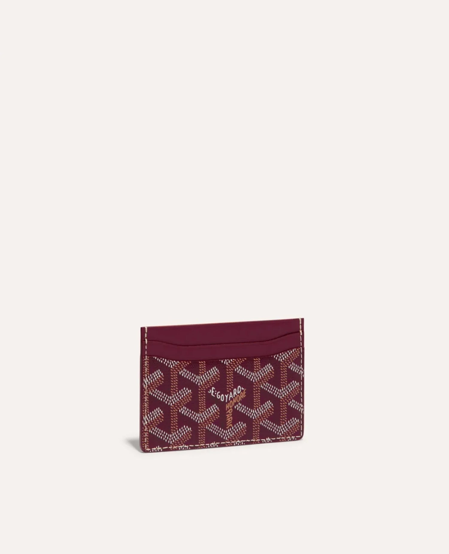 Goyard Saint-Sulpice Card Wallet Burgundy