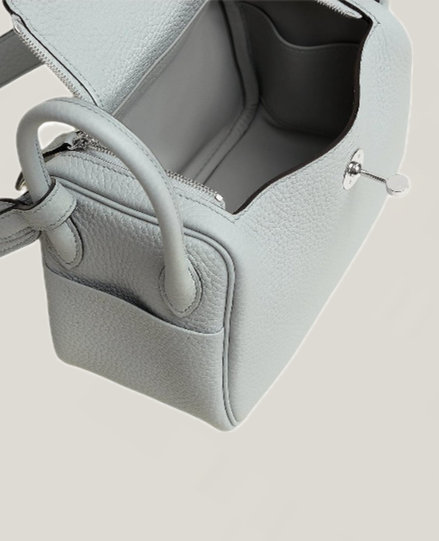 Hermès Bolsa Lindy Il Mini Bleu Glacier