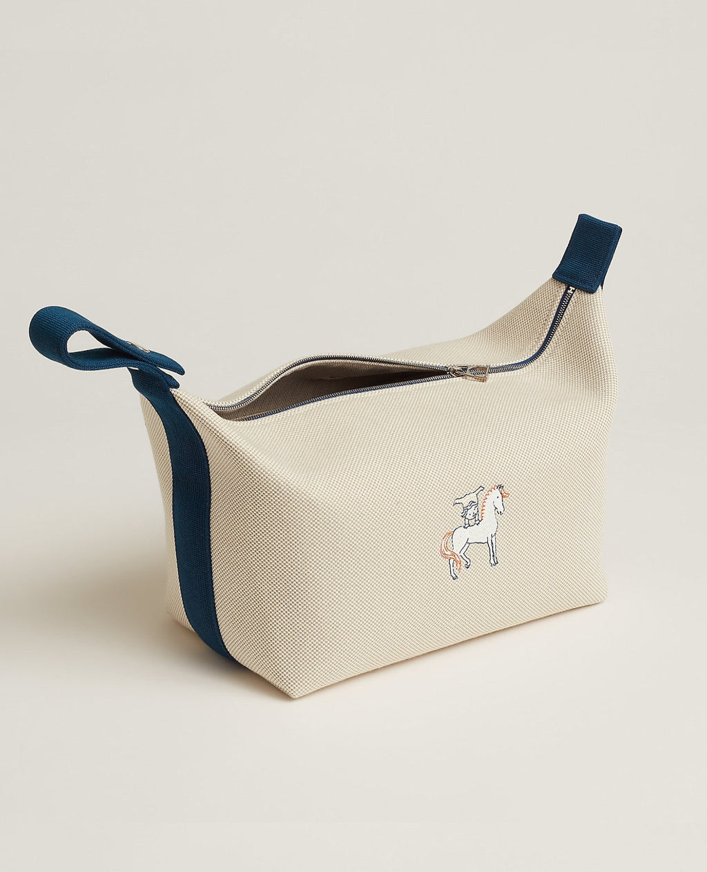 Hermès Bride-a-Brac Cabriole case, large model, Gris Parle