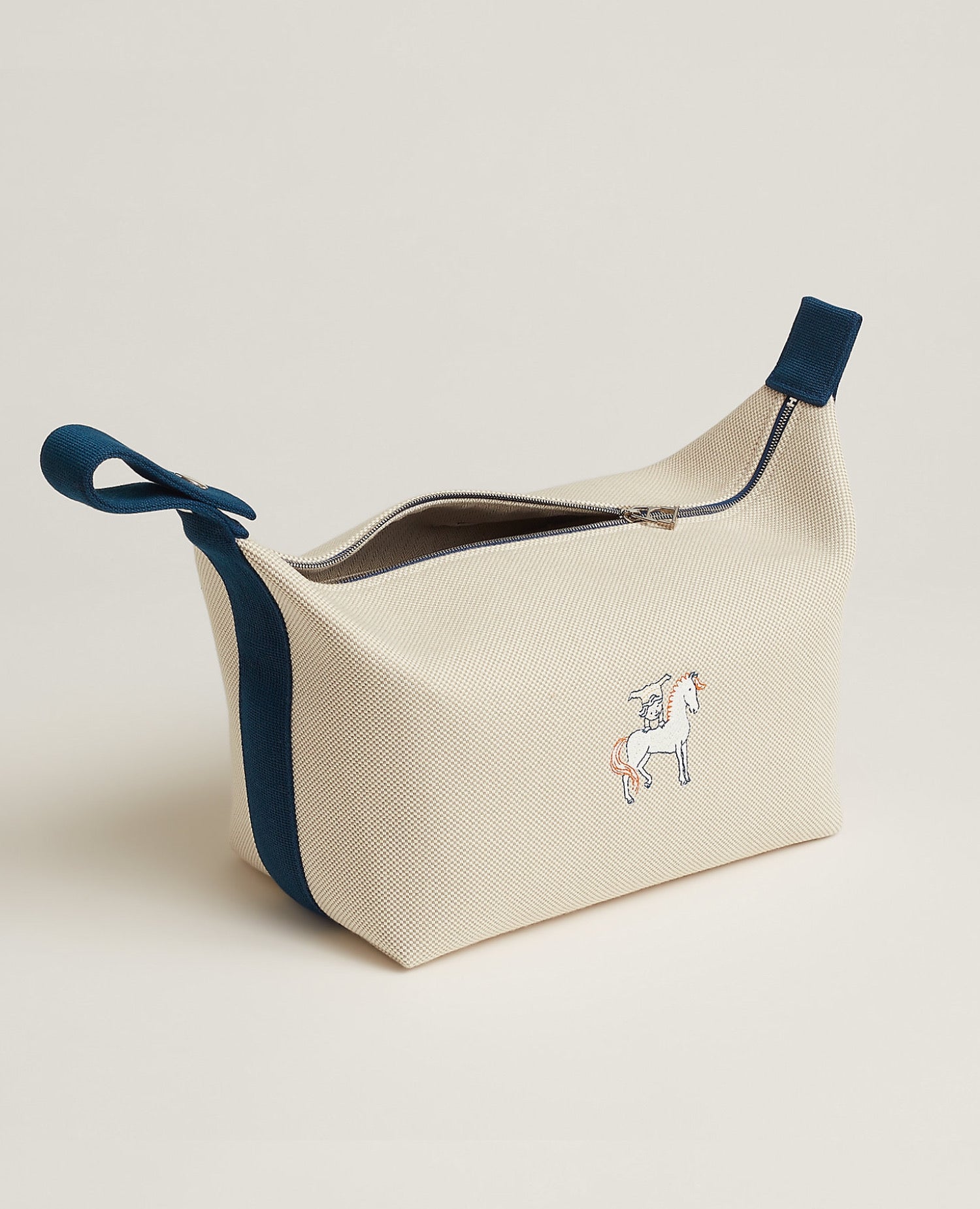 Hermès Bride-a-Brac Cabriole case, large model, Gris Parle