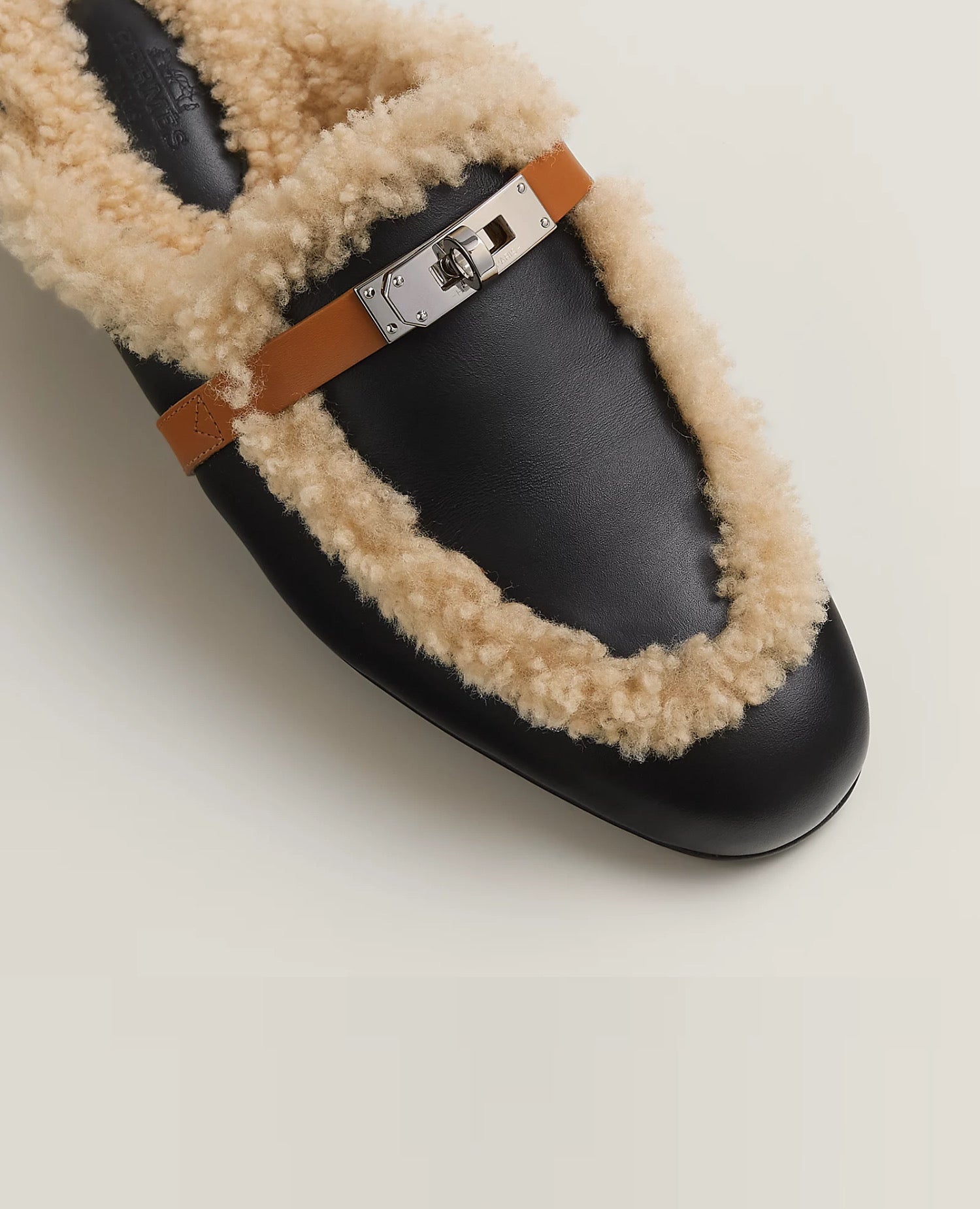 Hermès Oz Mule Noir / Naturel
